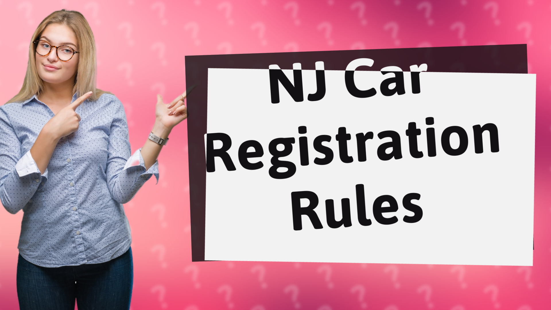 NJ Car Registration Rules