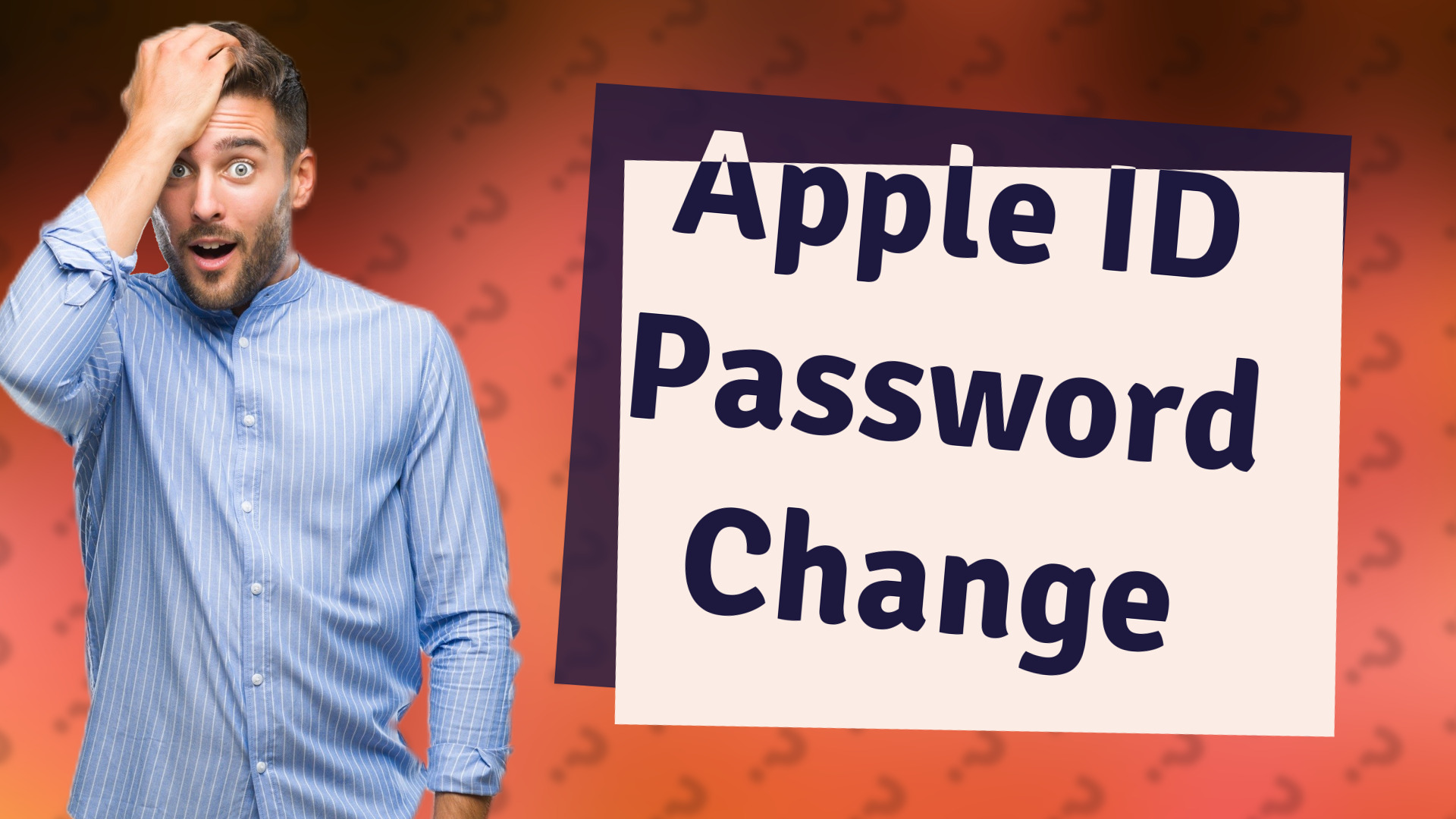 Apple ID Password Change