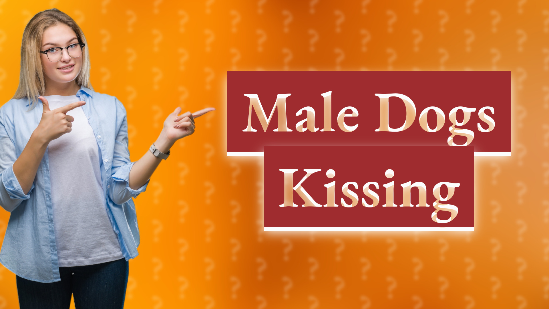Male Dogs Kissing