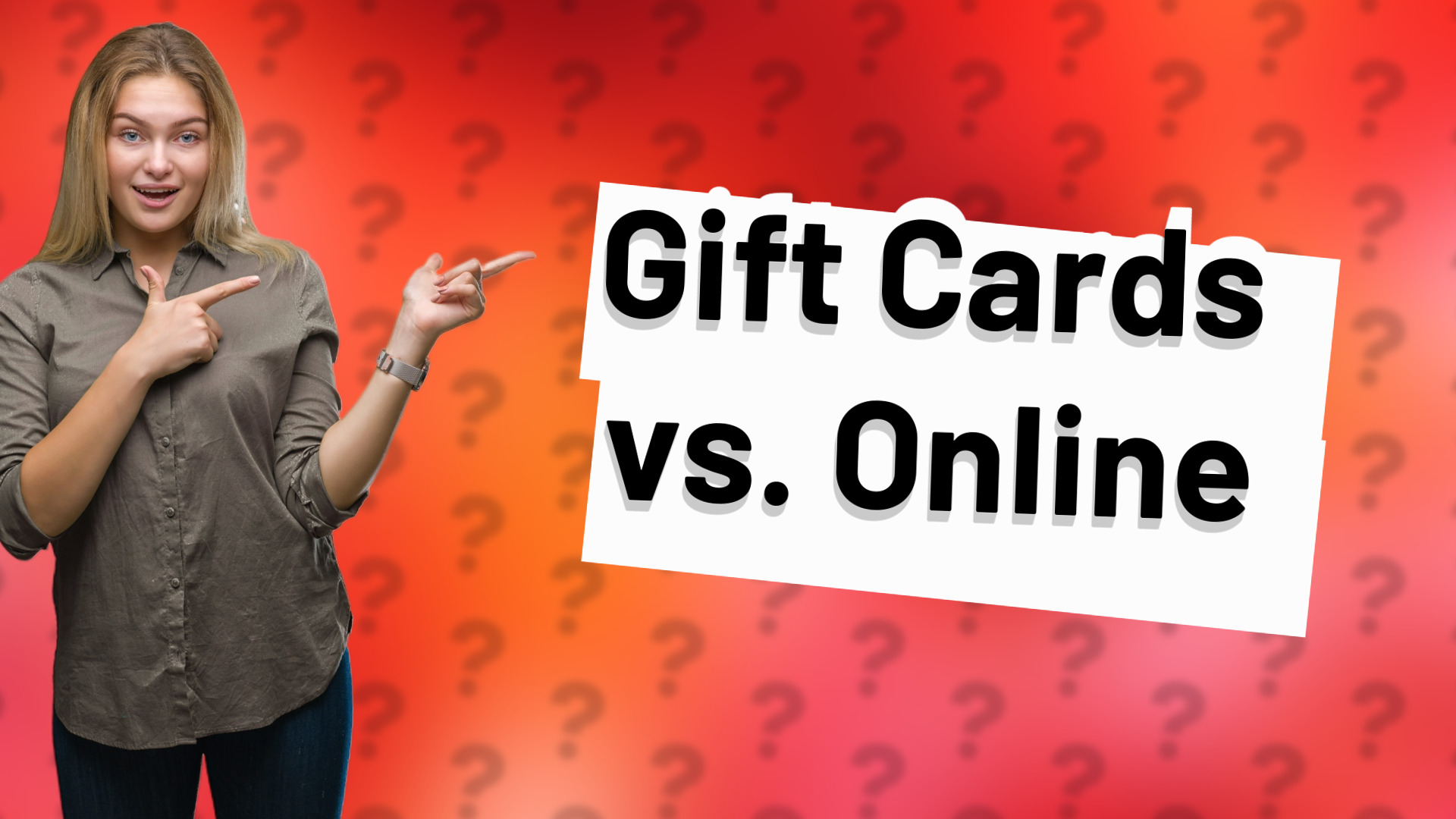Gift Cards vs. Online