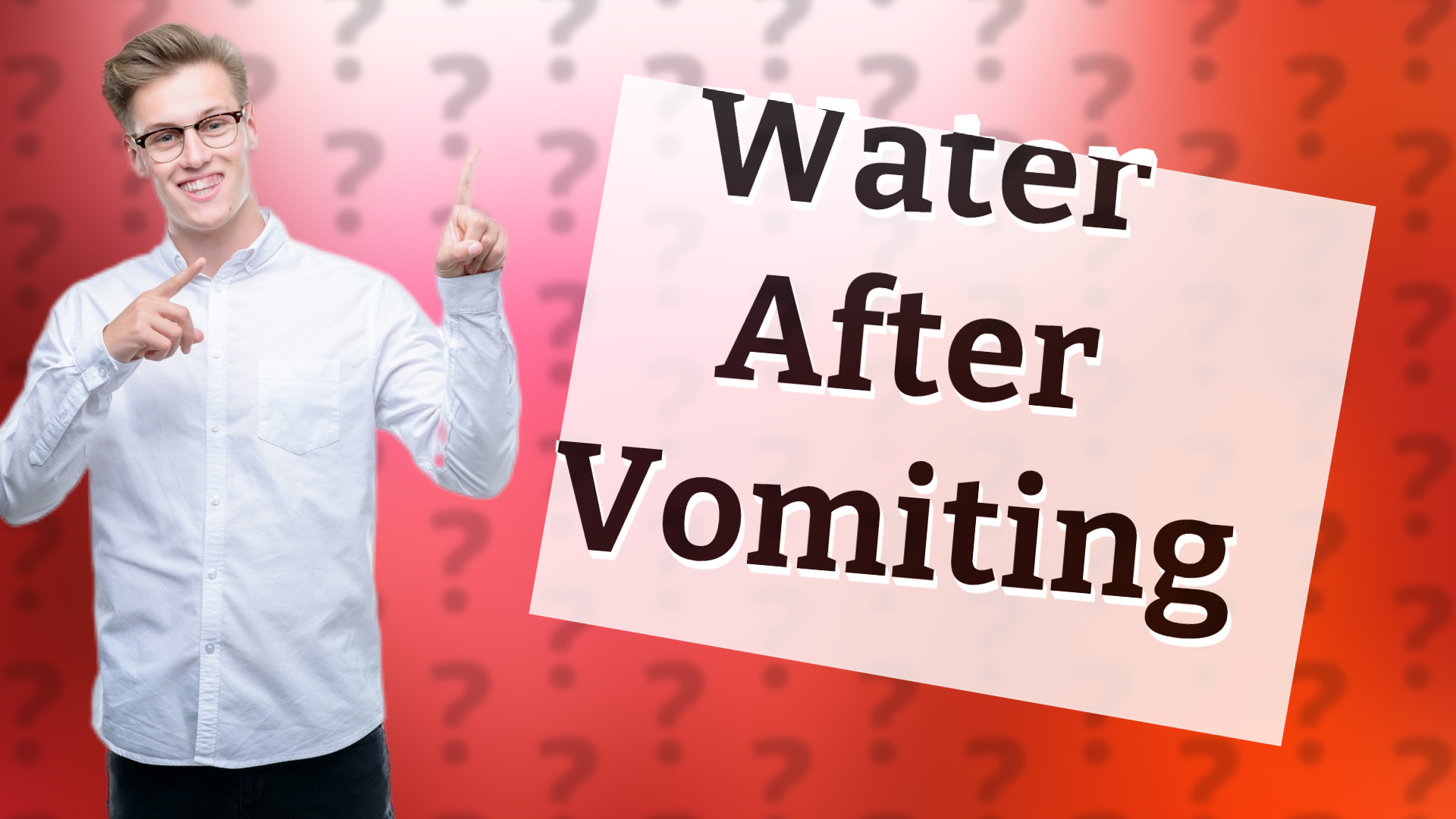 Water After Vomiting