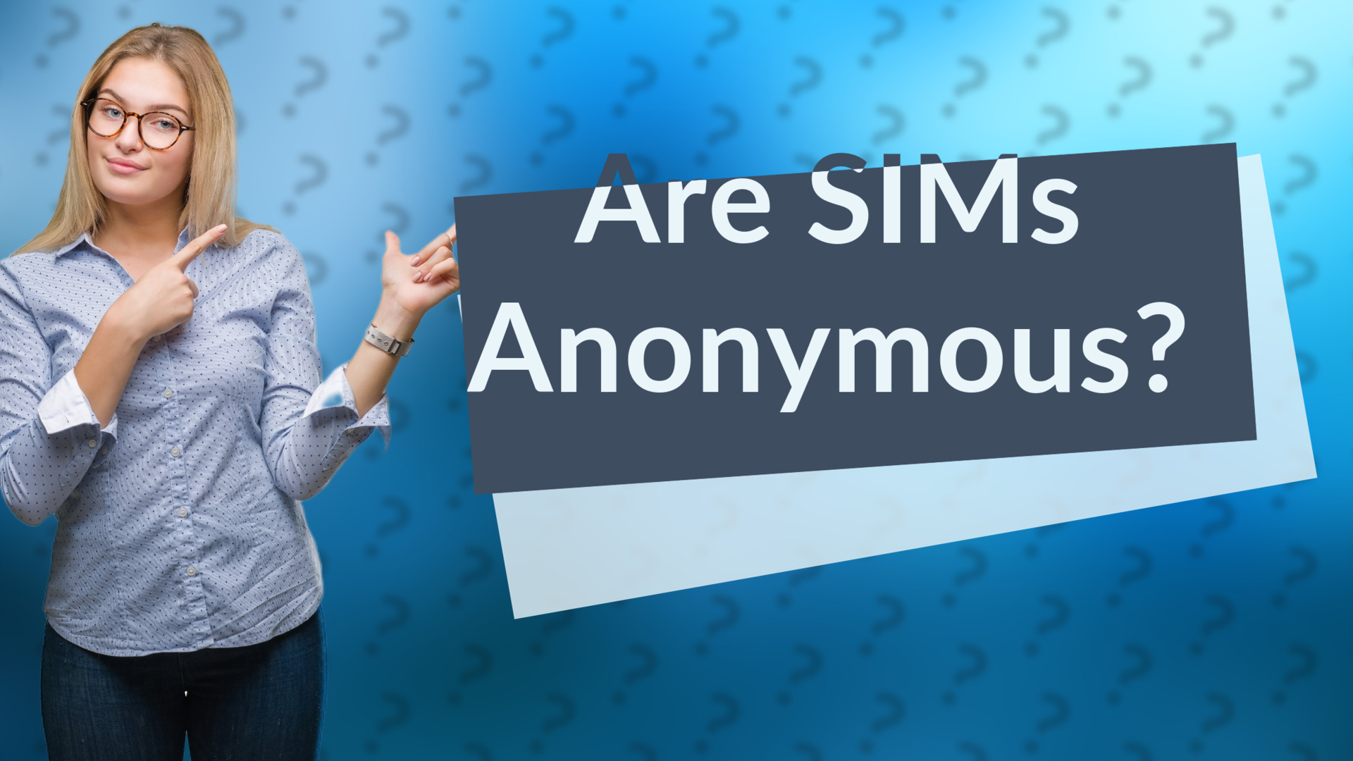 Are SIMs Anonymous?