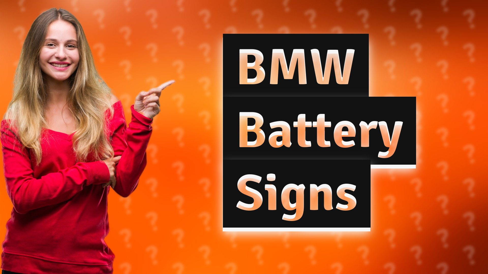 BMW Battery Signs