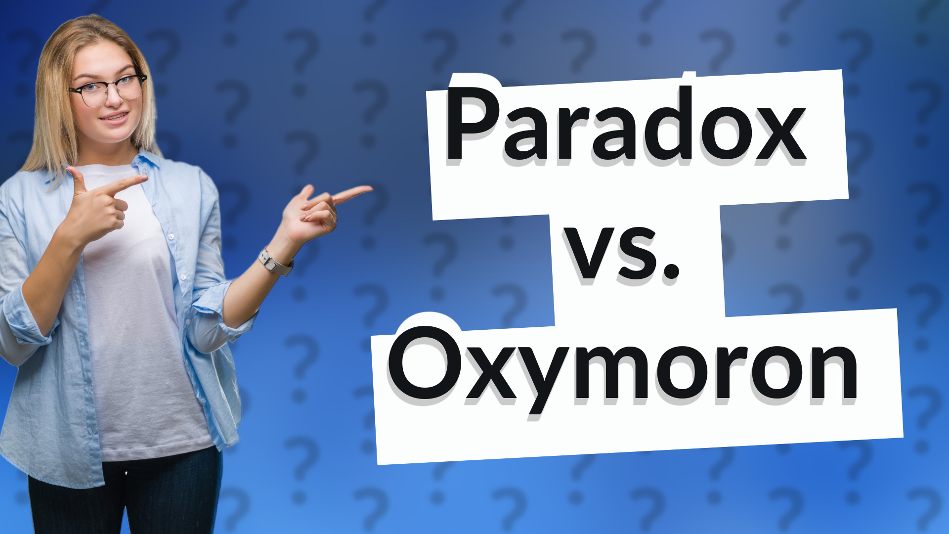 Paradox vs. Oxymoron