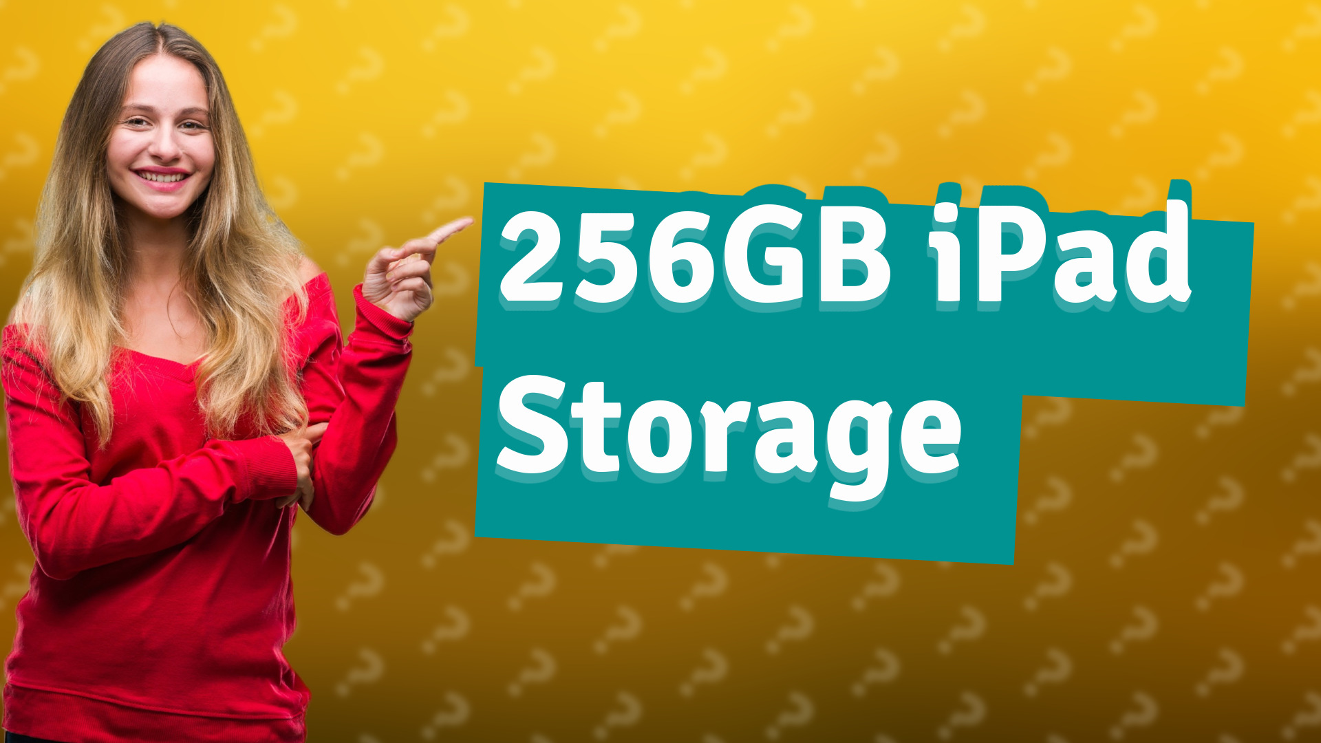 256GB iPad Storage