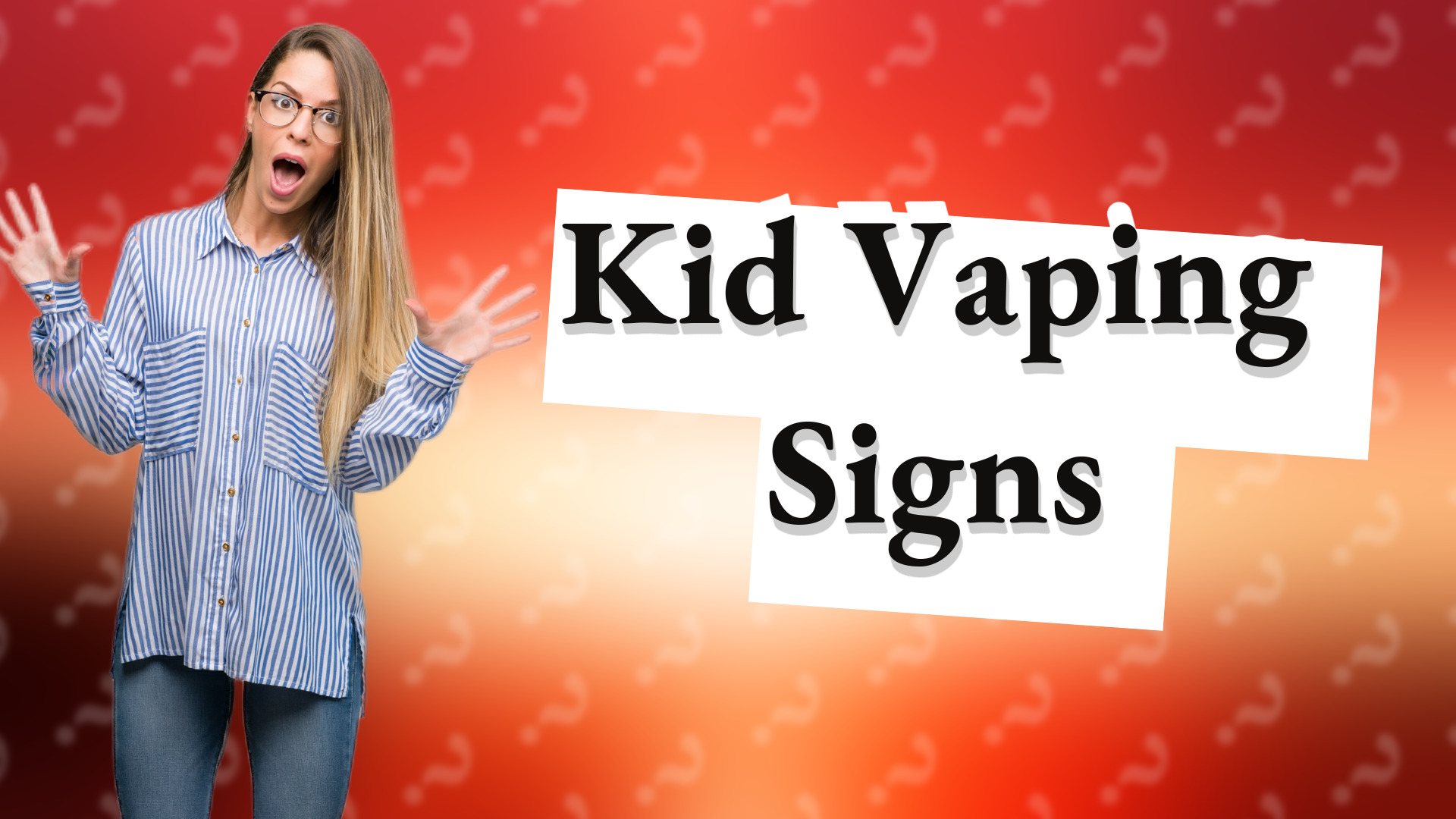 Kid Vaping Signs