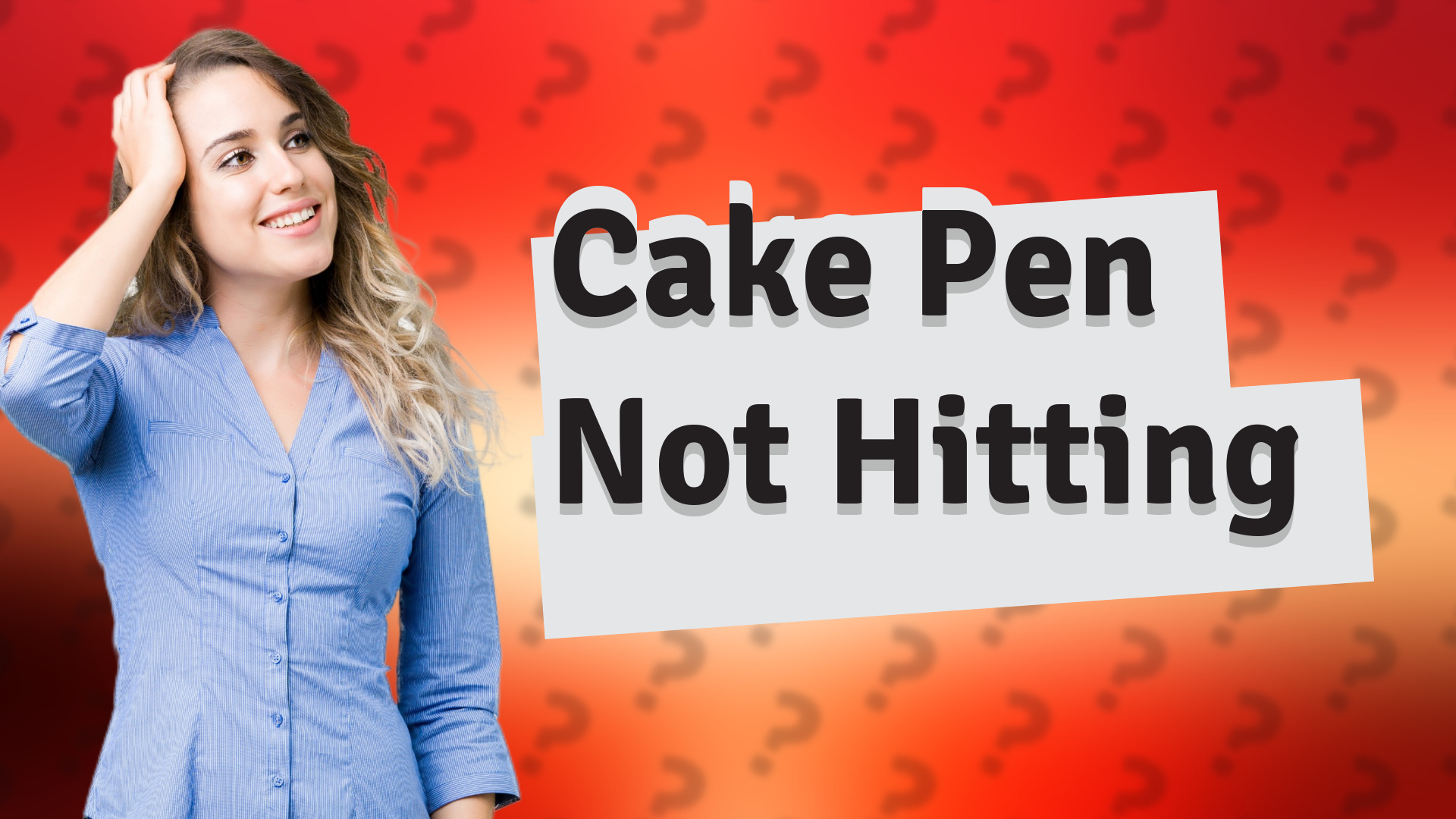 Cake Pen Not Hitting