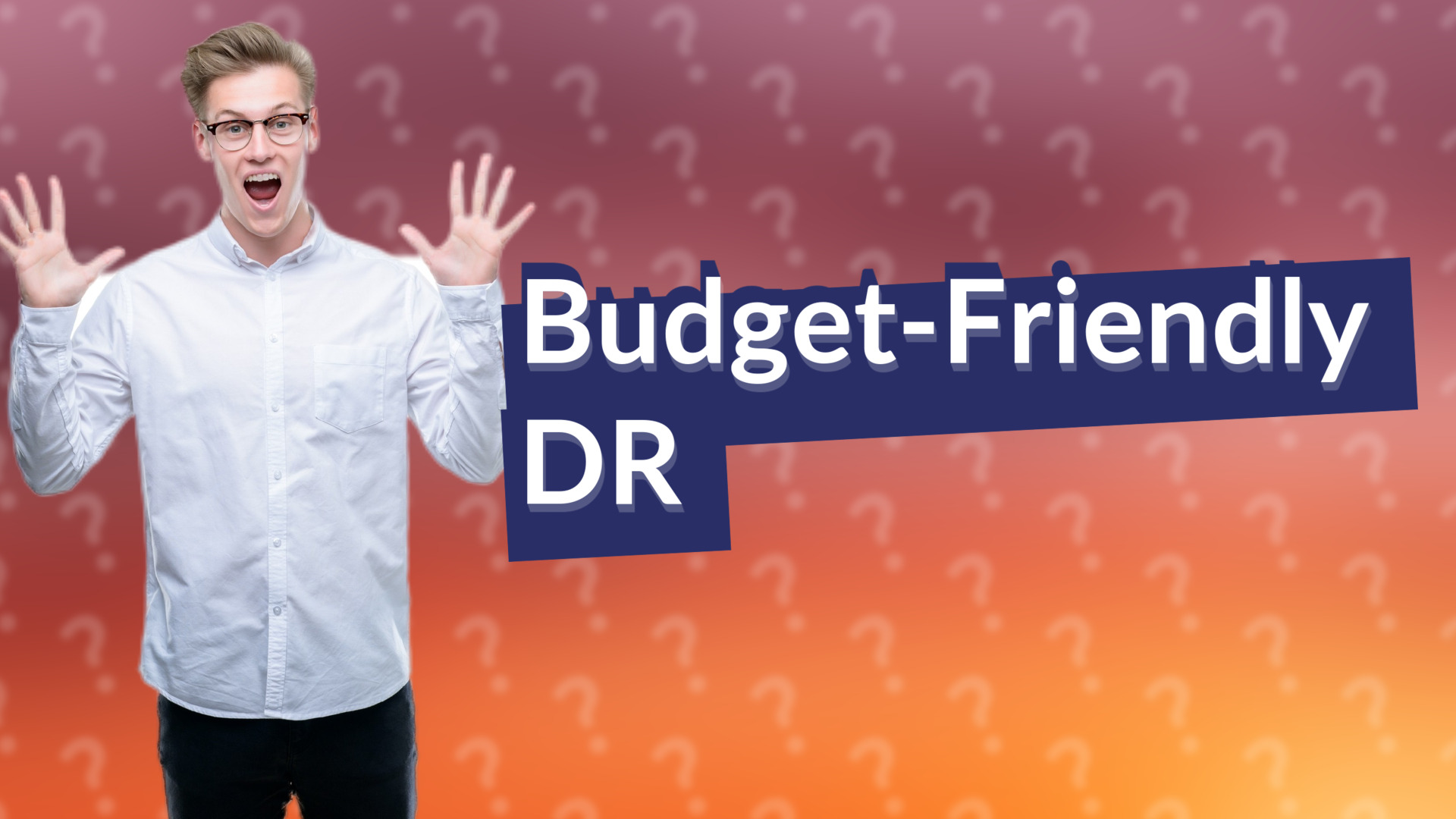 Budget-Friendly DR
