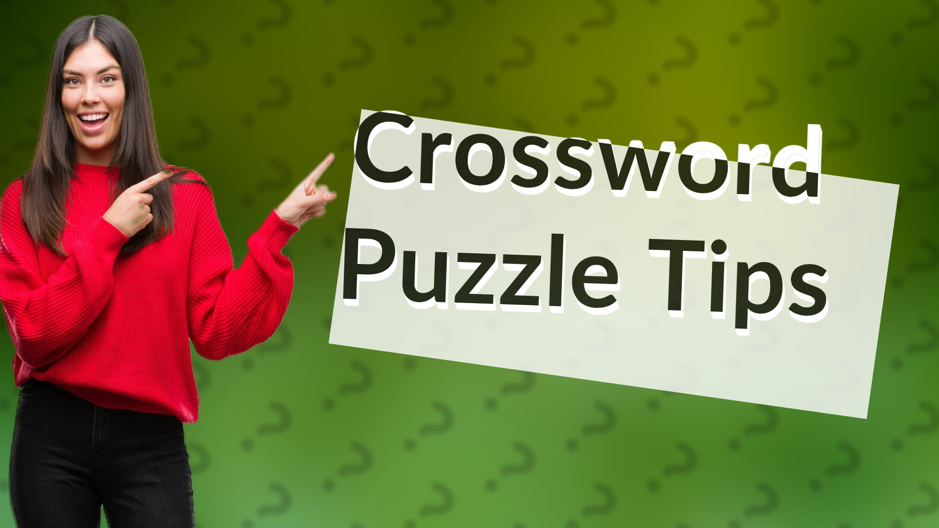 Crossword Puzzle Tips