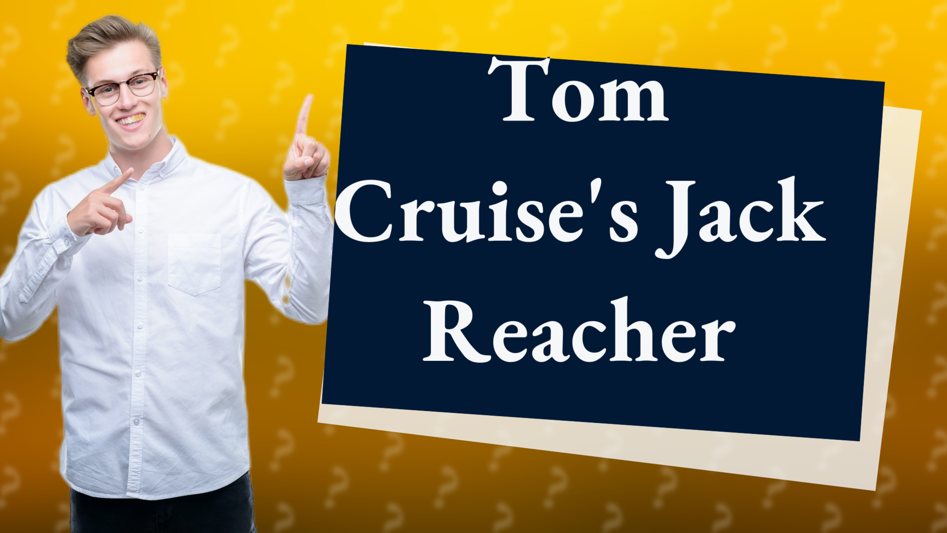 Tom Cruise's Jack Reacher