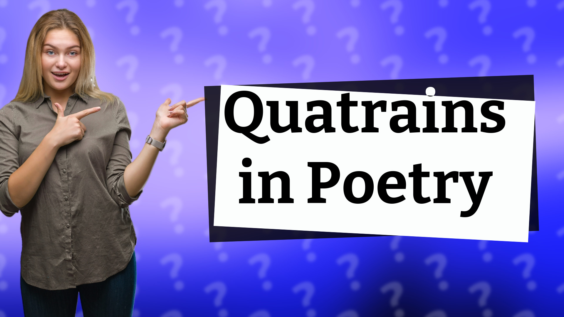 Quatrains in Poetry
