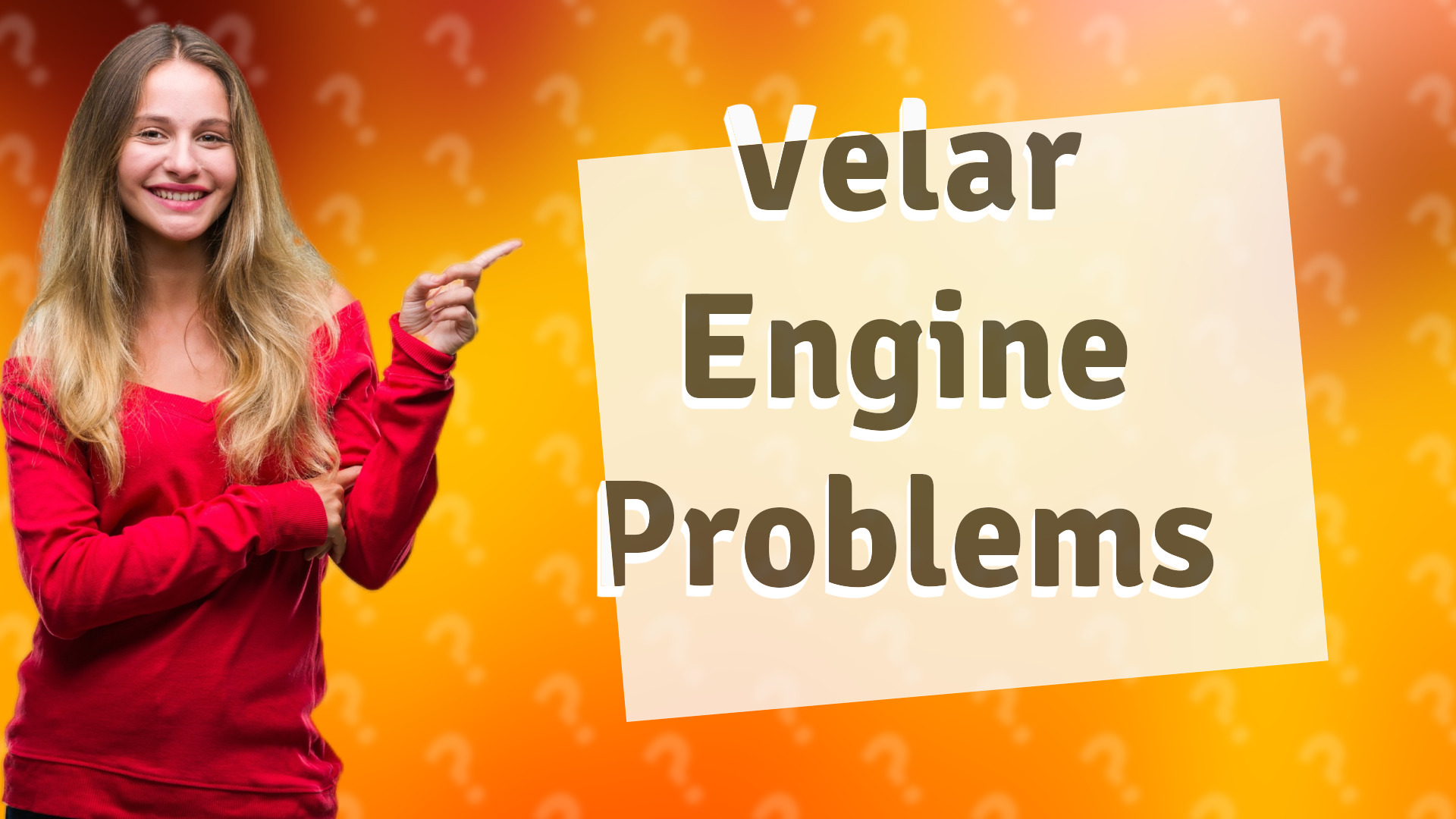 Velar Engine Problems