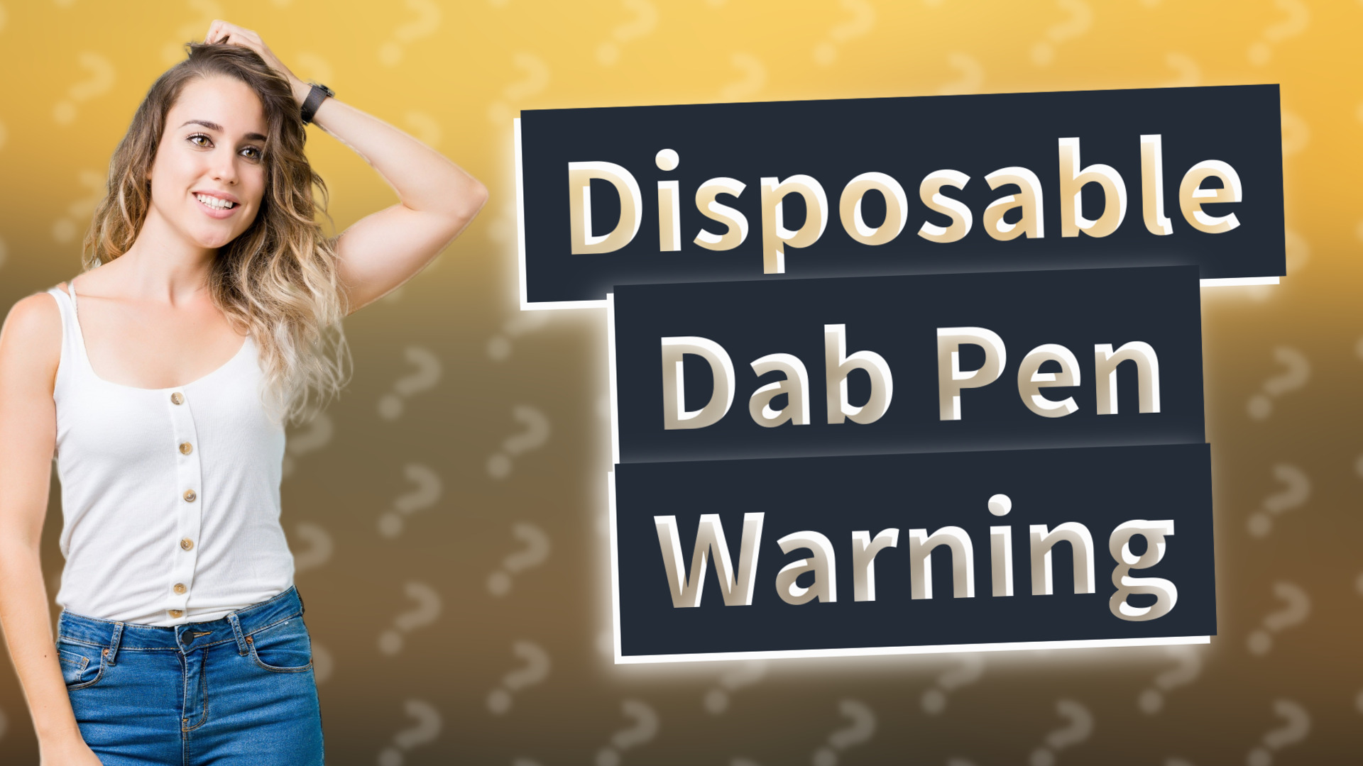 Disposable Dab Pen Warning