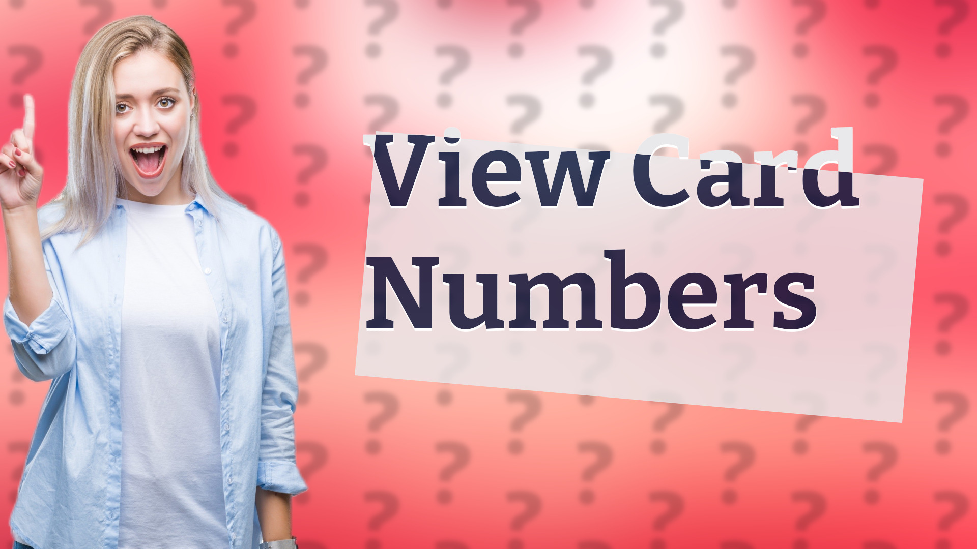 View Card Numbers