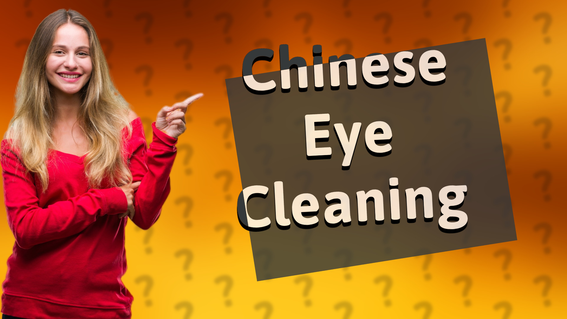Chinese Eye Cleaning
