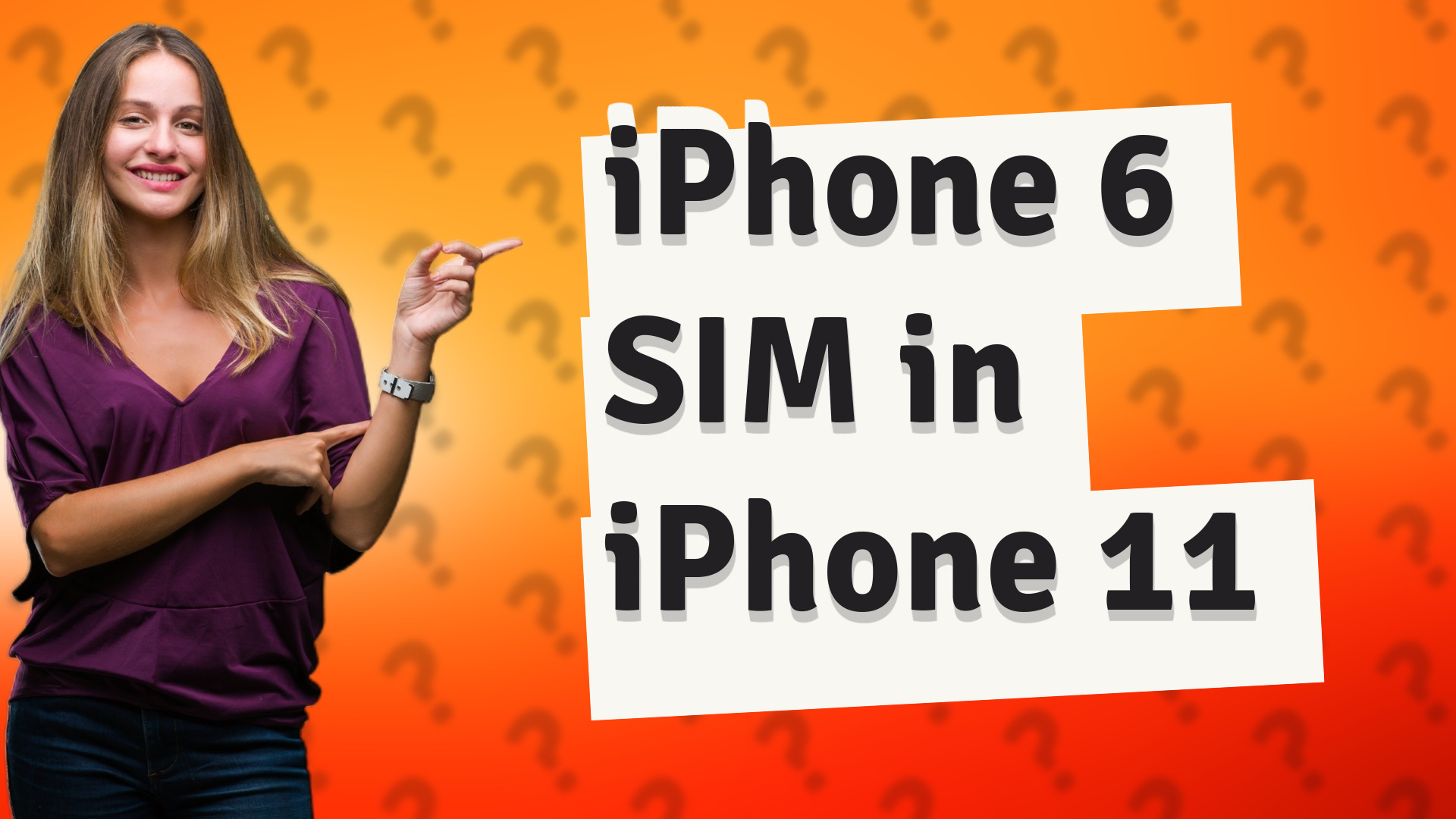 iPhone 6 SIM in iPhone 11