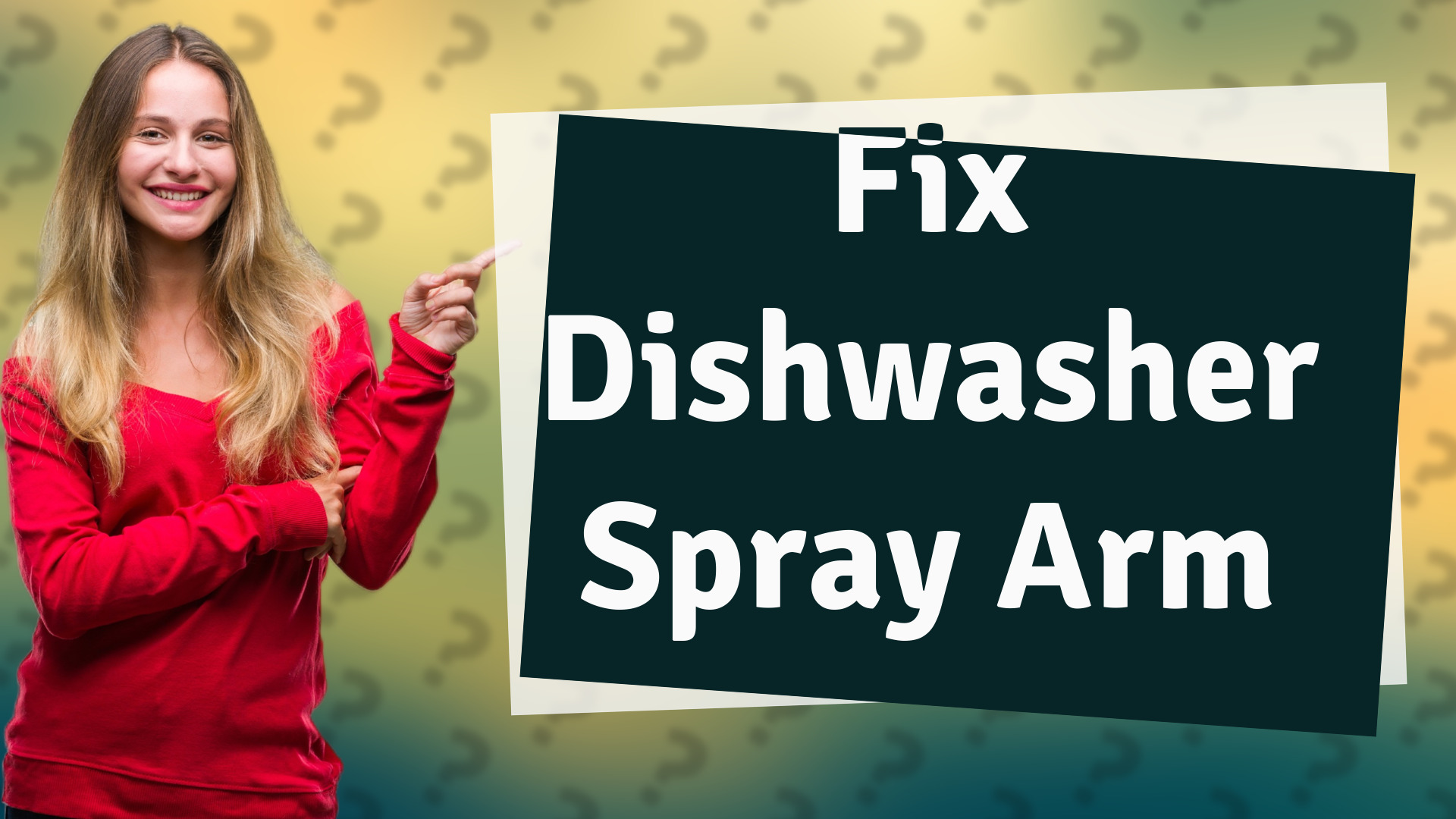 Fix Dishwasher Spray Arm