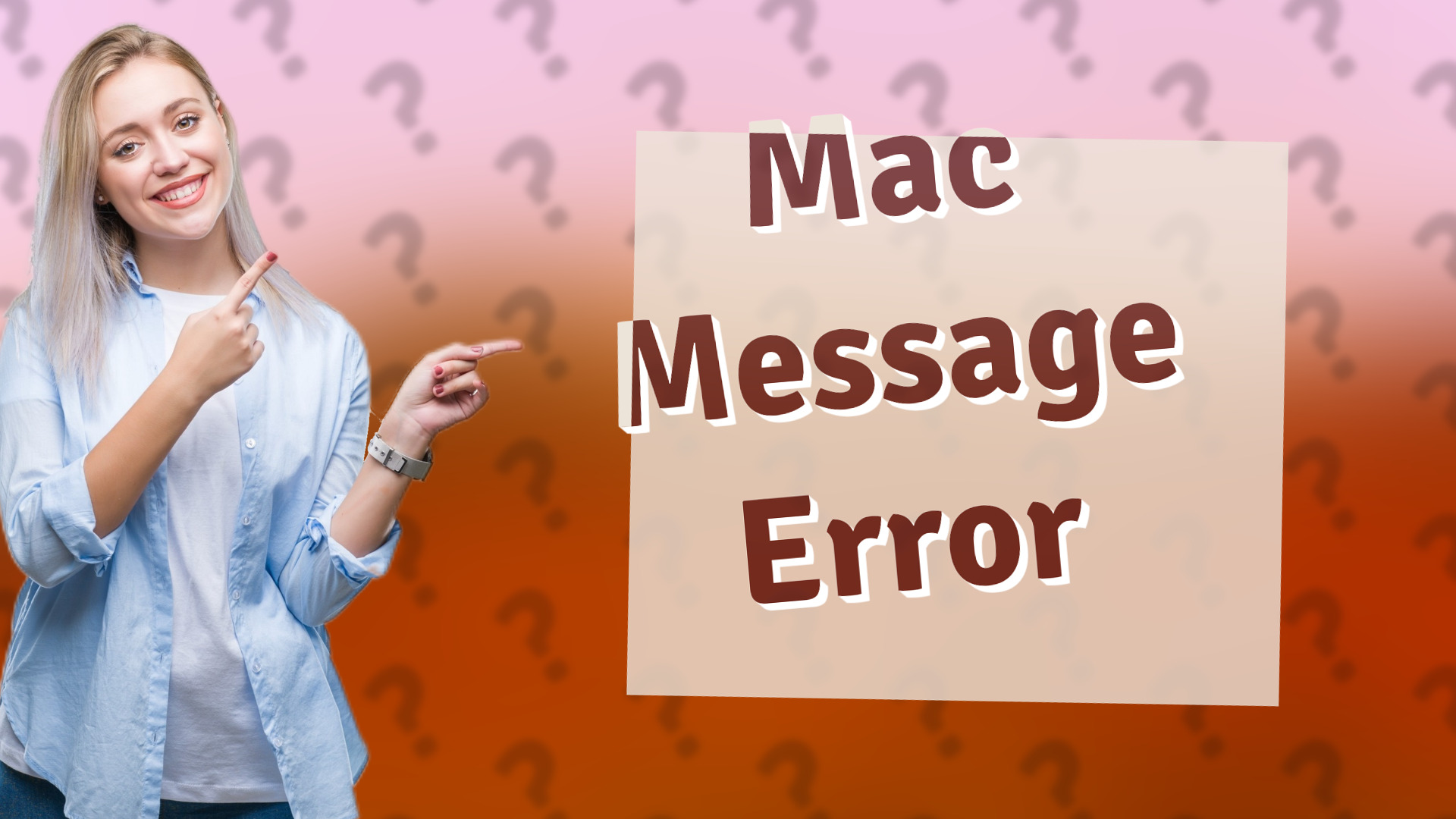 Mac Message Error