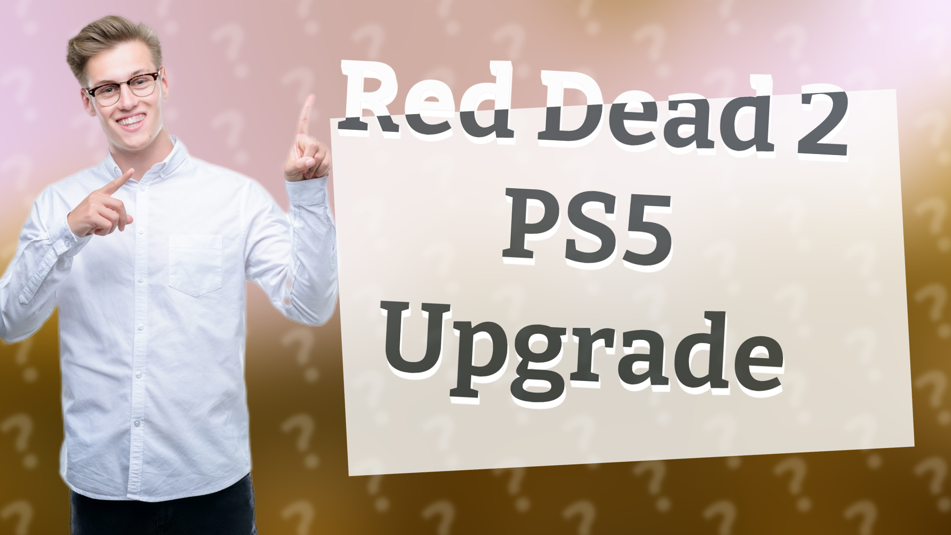 Red Dead 2 PS5 Upgrade