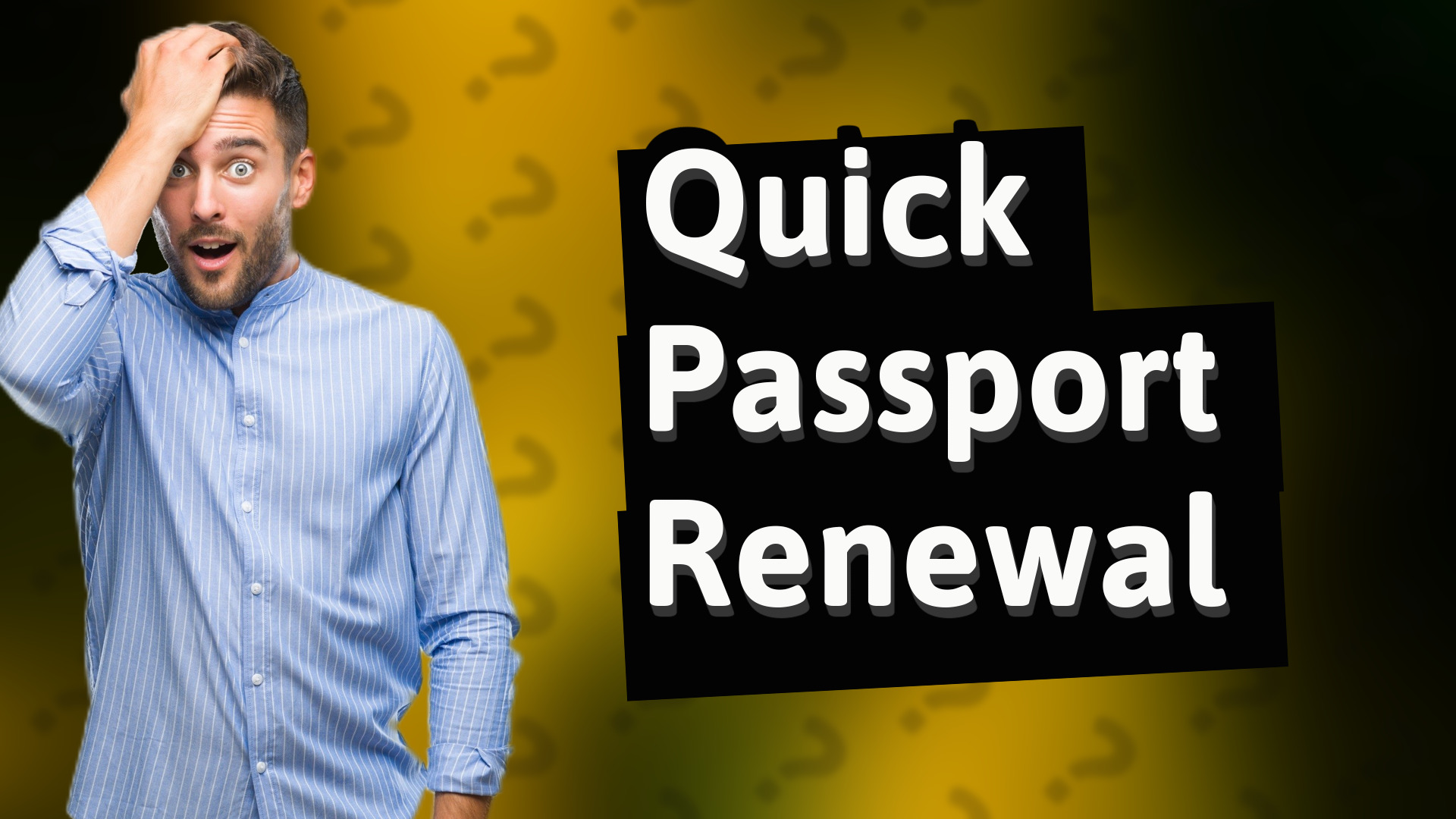 Quick Passport Renewal