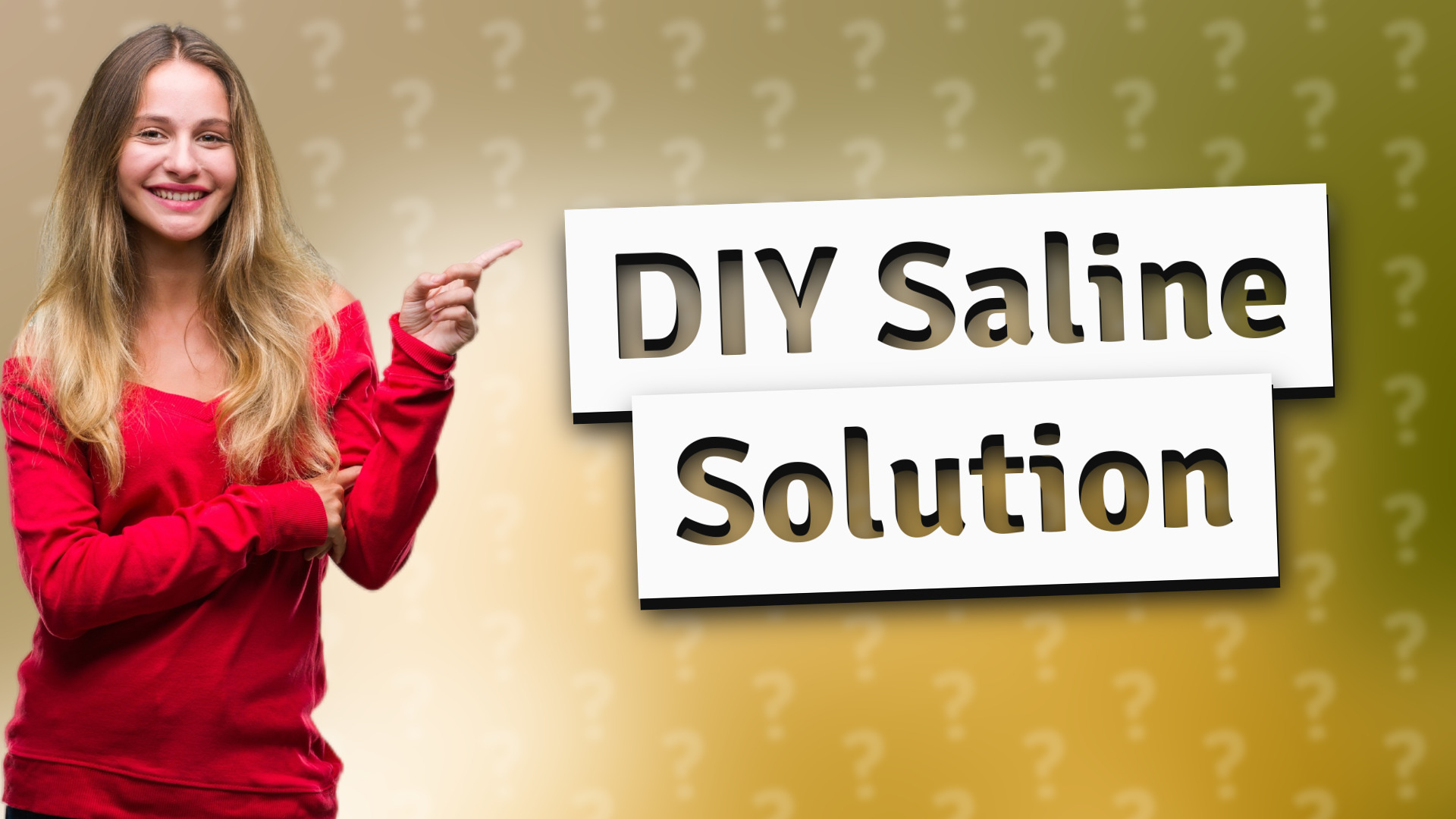 DIY Saline Solution