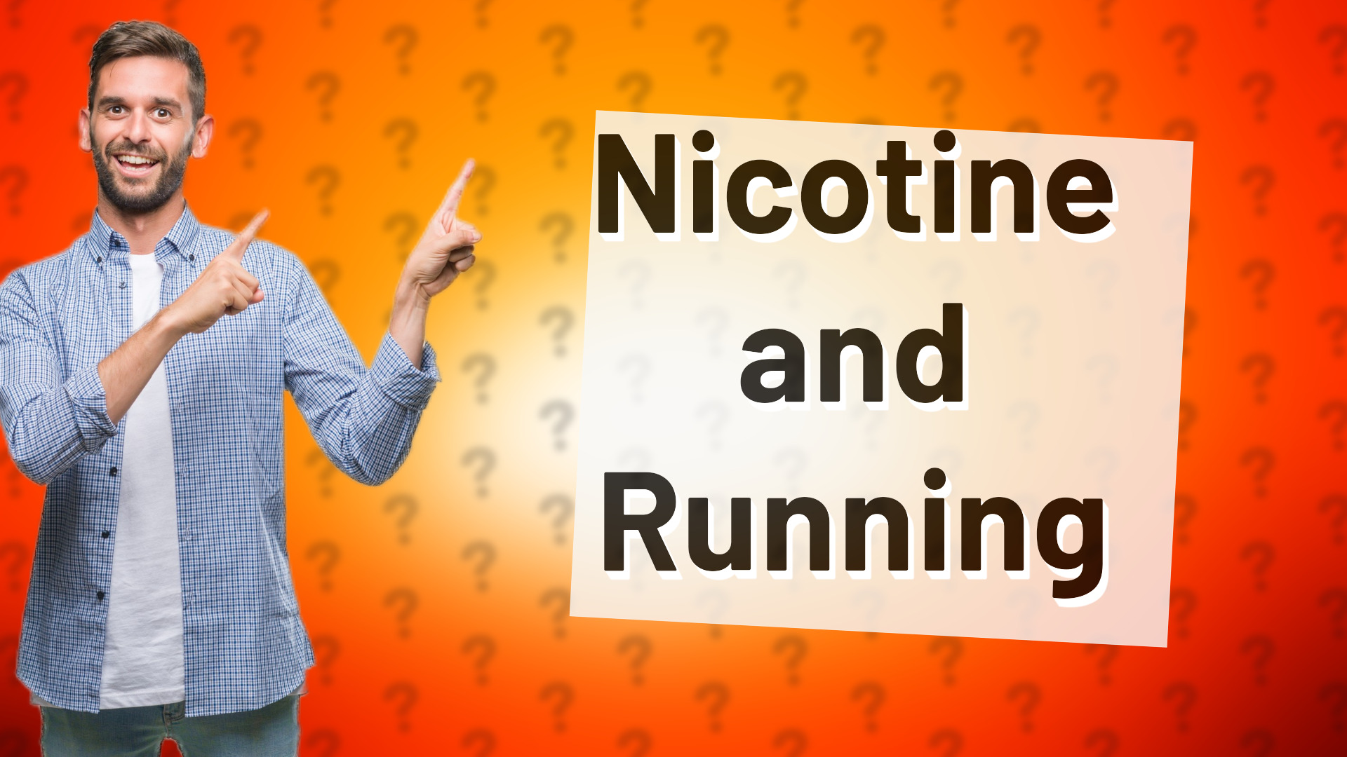 Nicotine and Running
