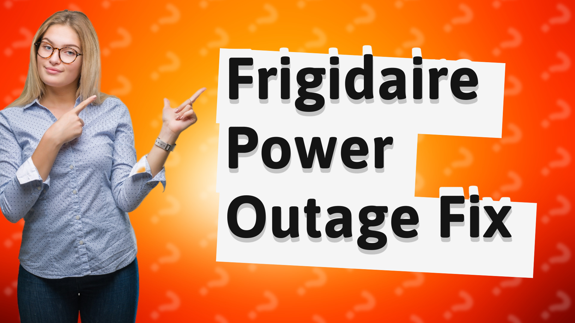 Frigidaire Power Outage Fix