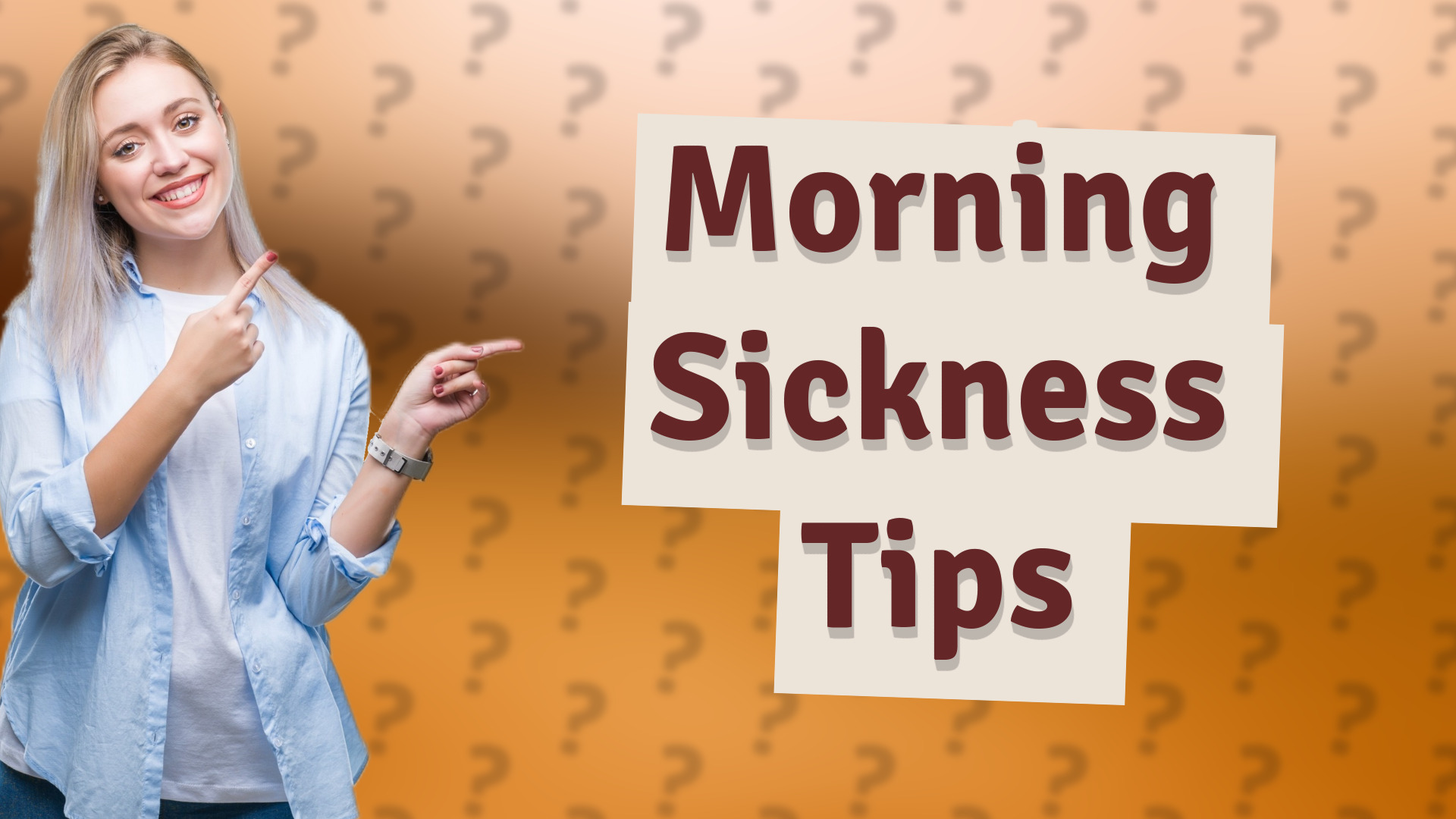 Morning Sickness Tips