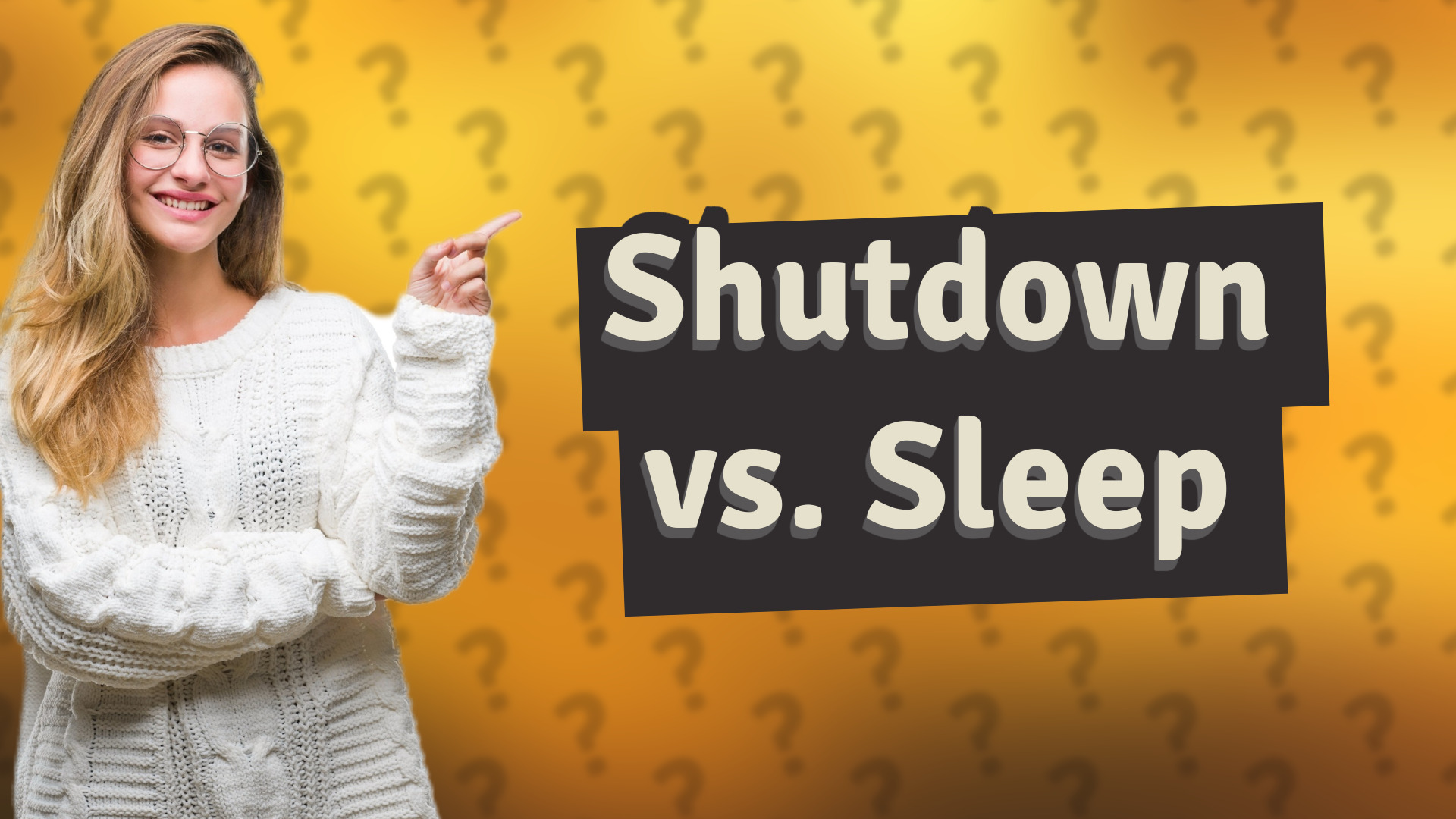 Shutdown vs. Sleep