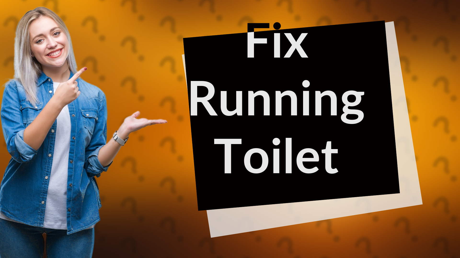 Fix Running Toilet