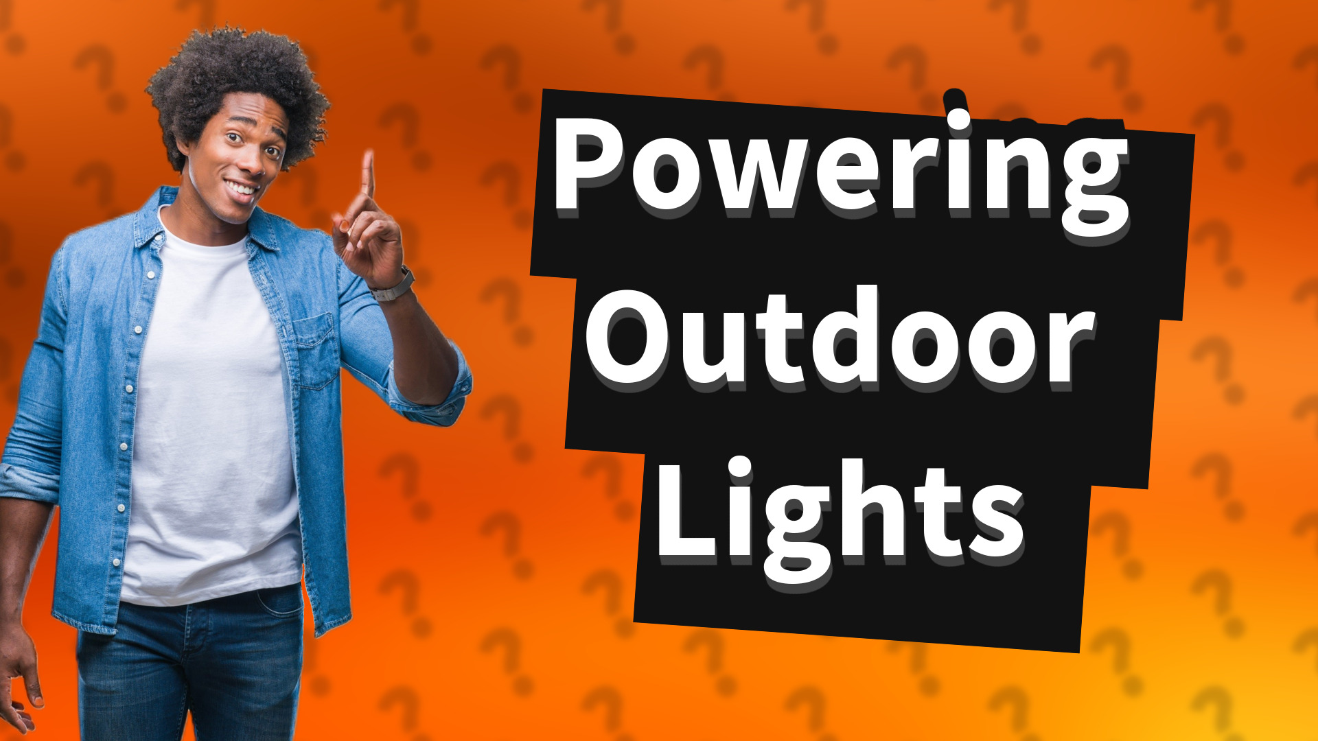 Powering Outdoor Lights