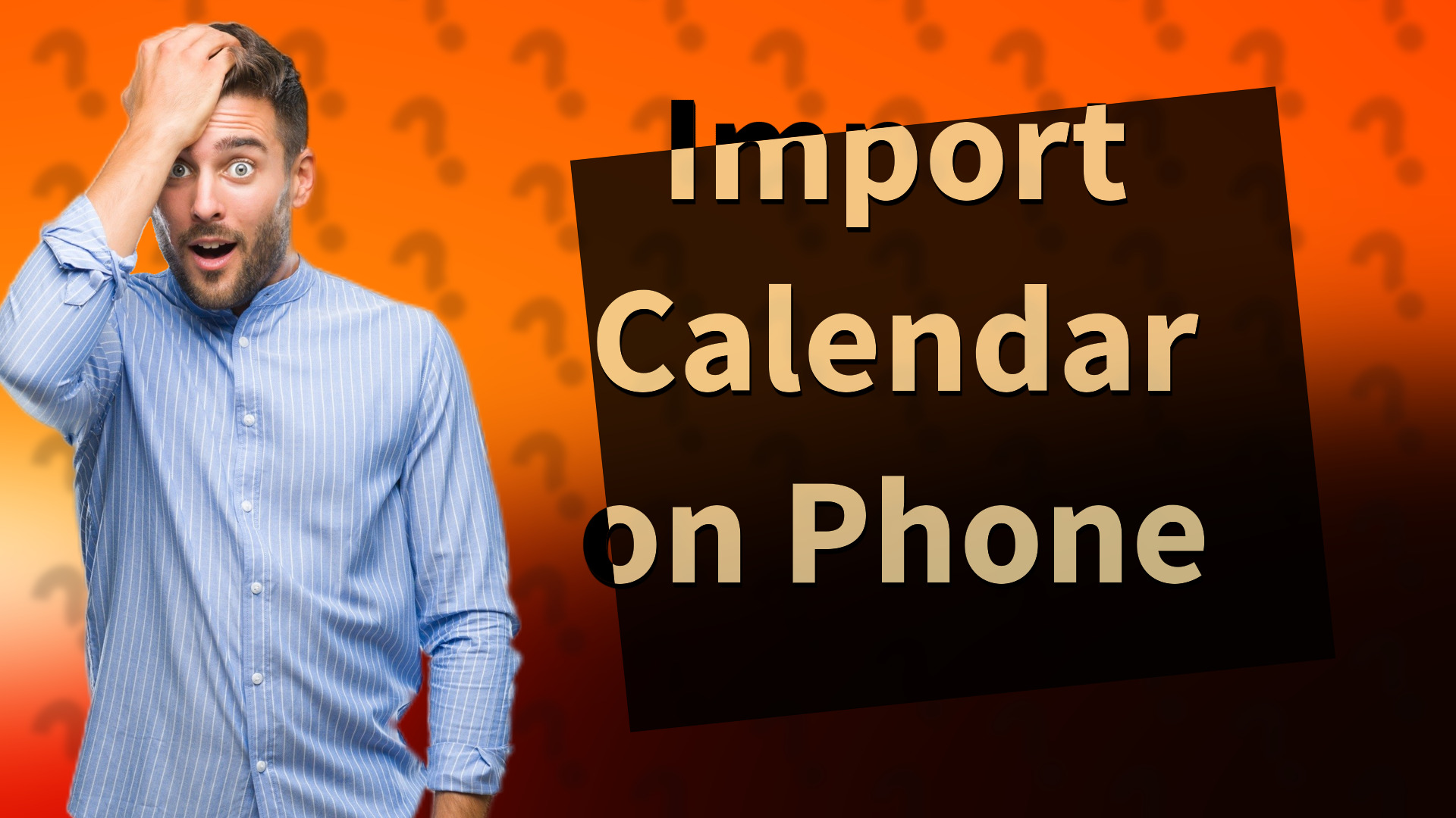 Import Calendar on Phone
