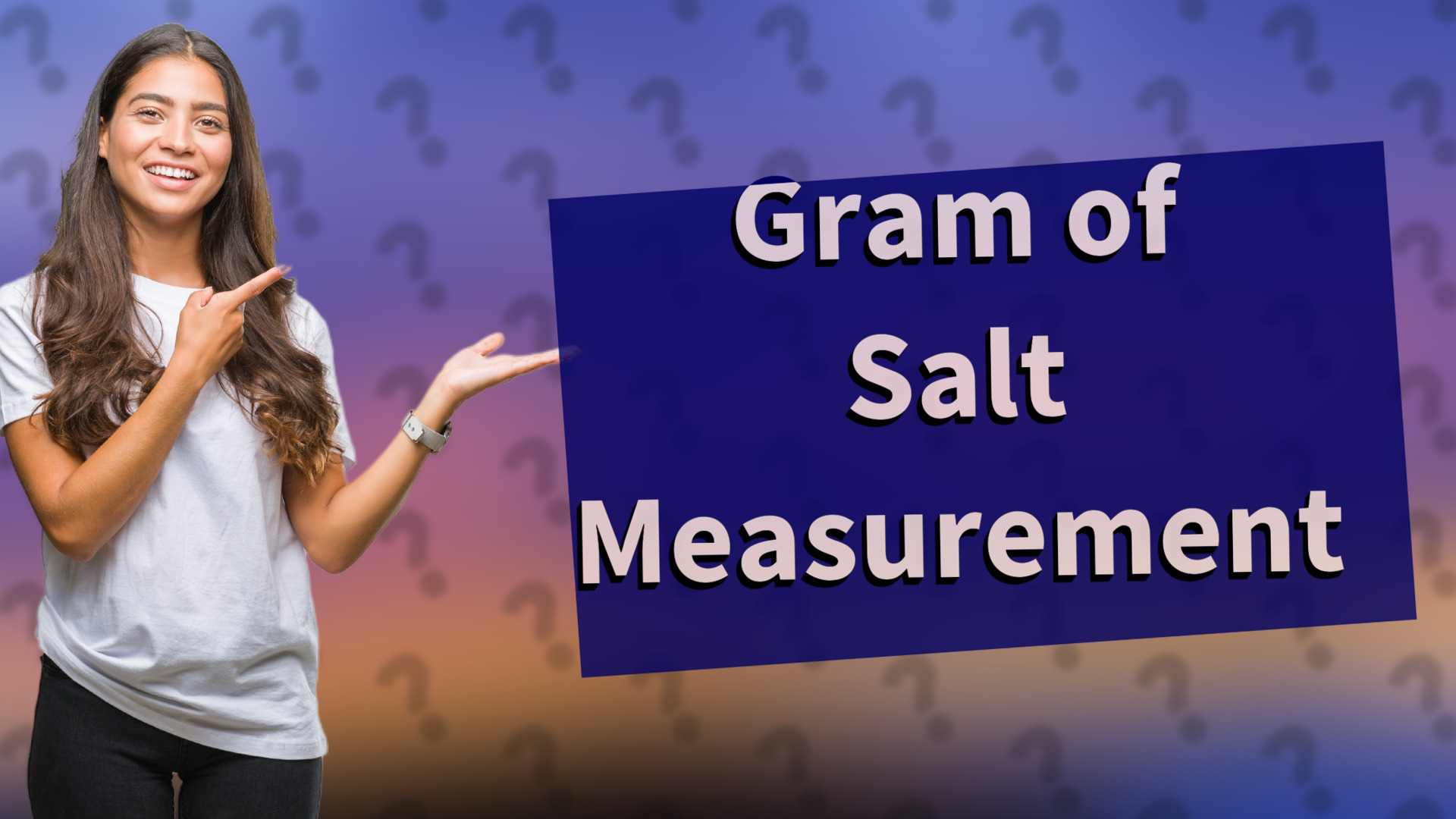 Gram of Salt Measurement