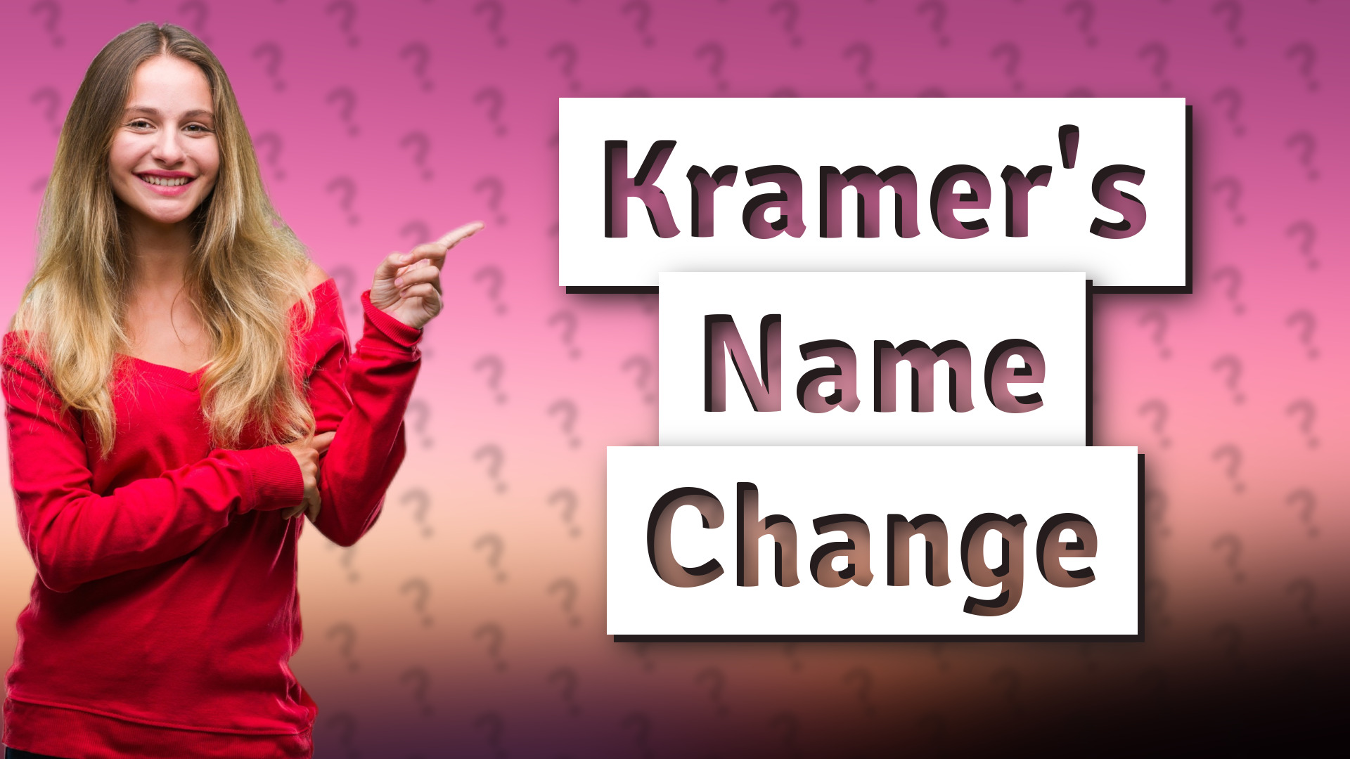 Kramer's Name Change
