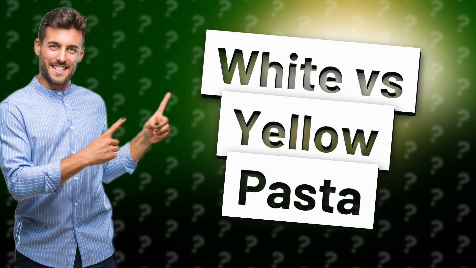 White vs Yellow Pasta