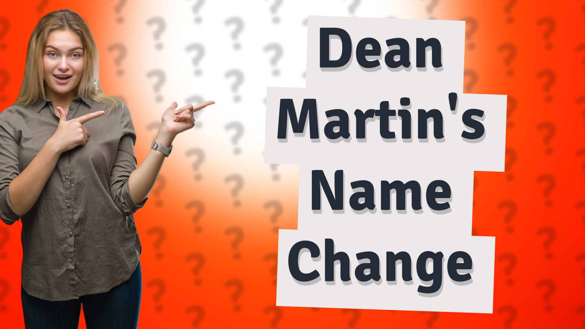 Dean Martin's Name Change