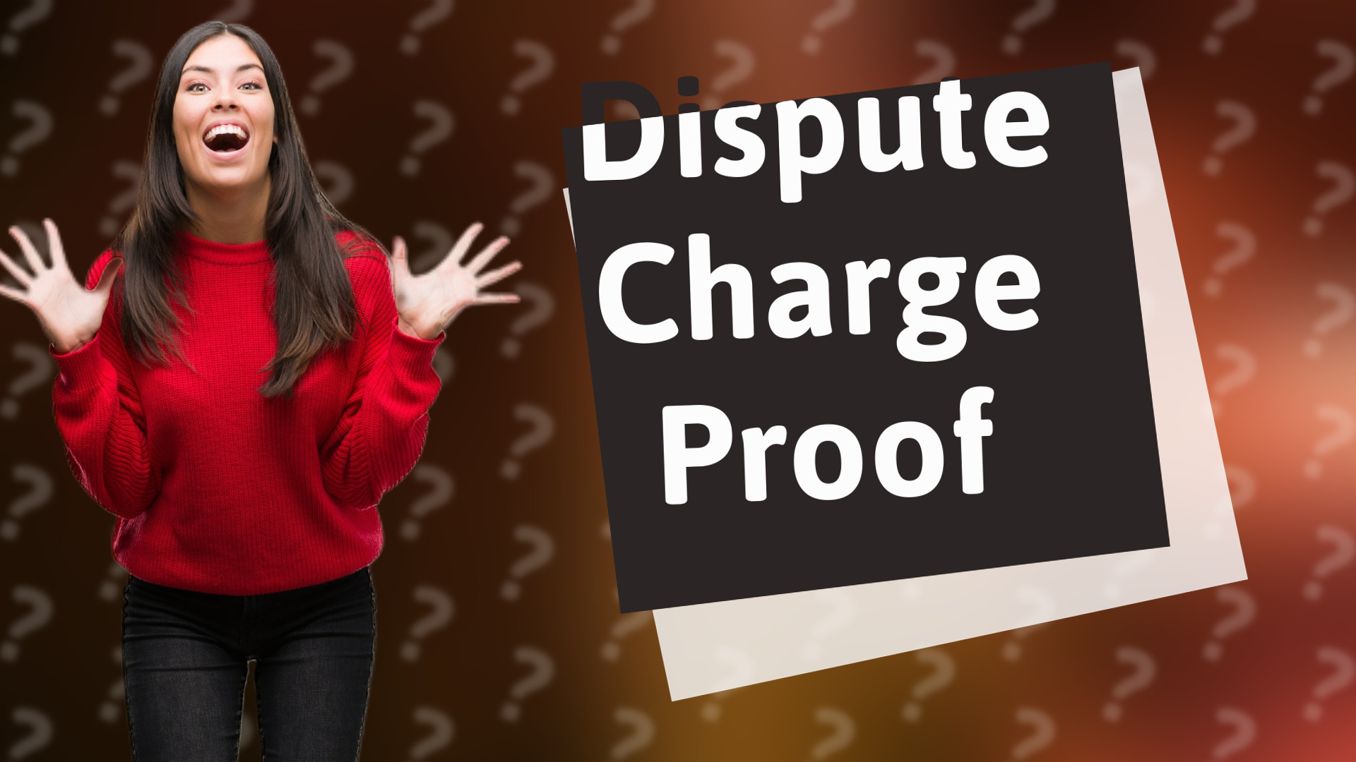 Dispute Charge Proof