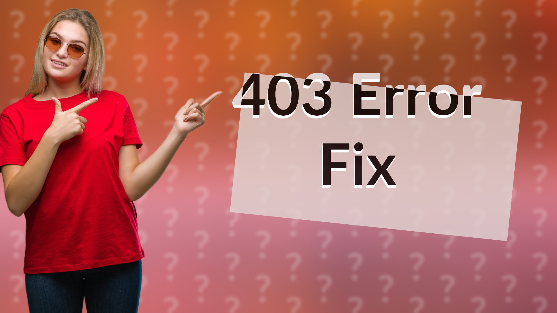 403 Error Fix