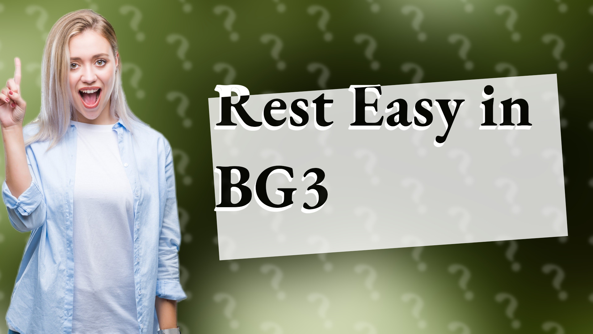 Rest Easy in BG3