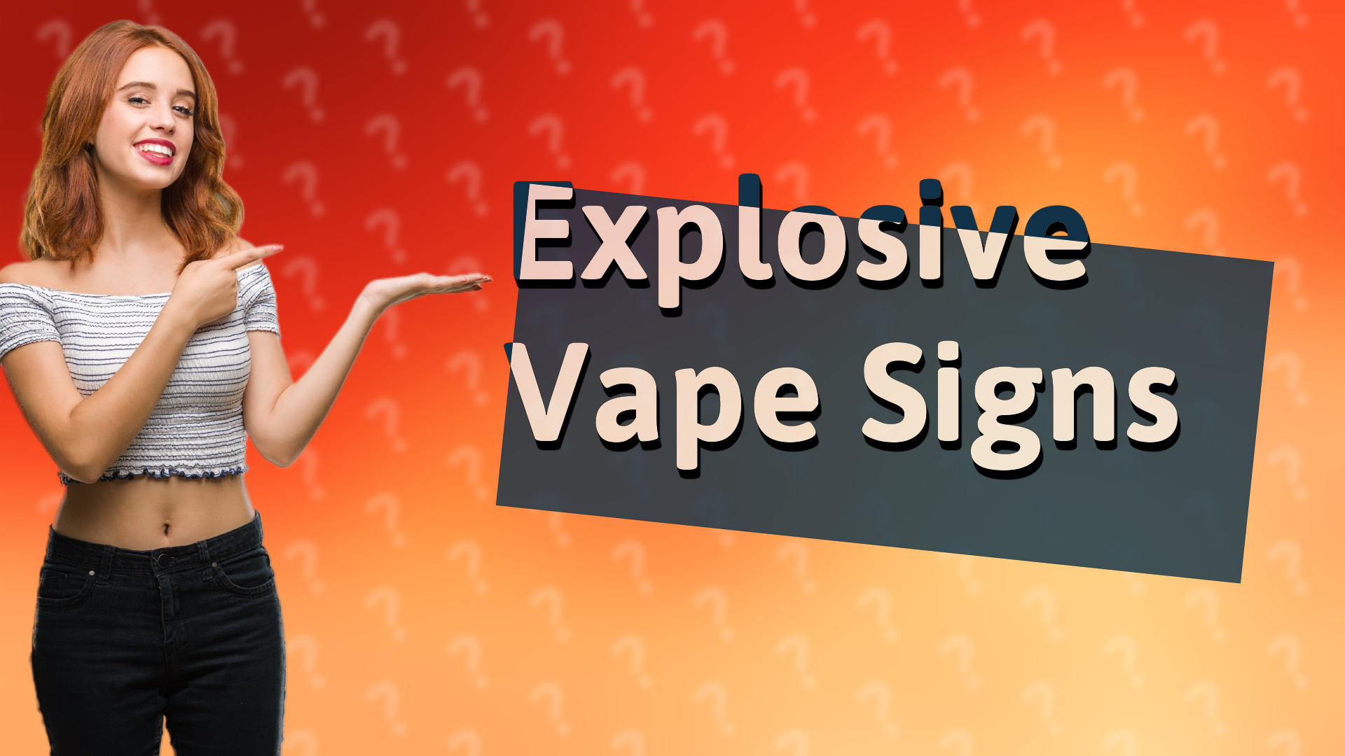 Explosive Vape Signs