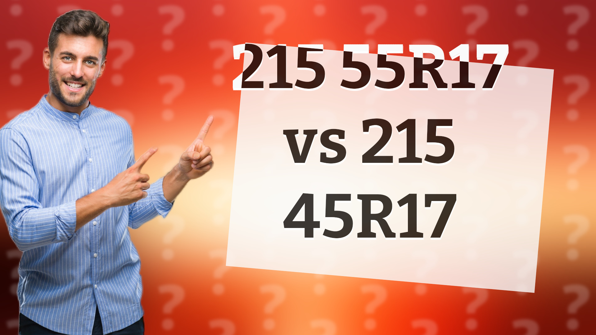 215 55R17 vs 215 45R17