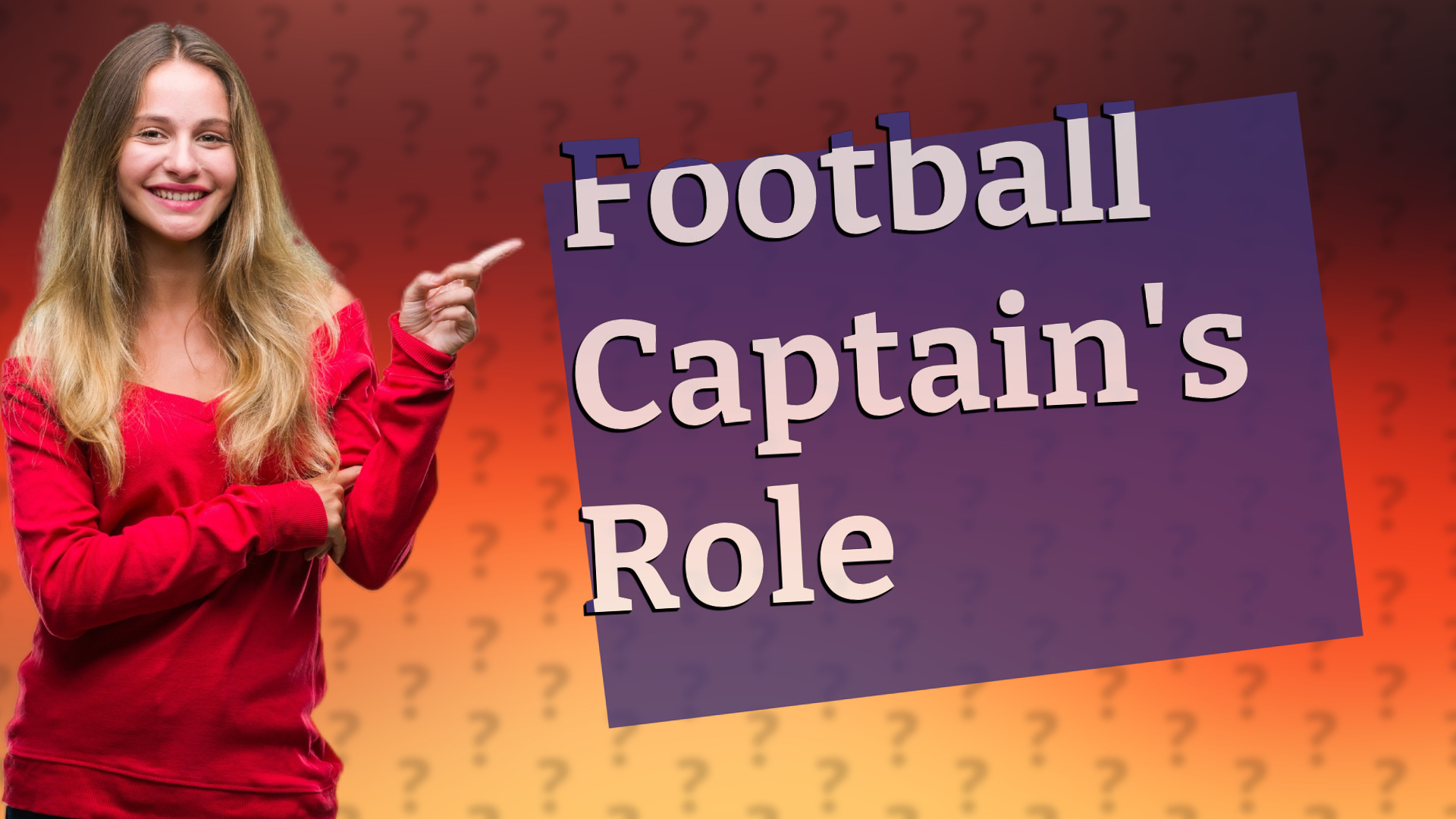 Football Captain's Role