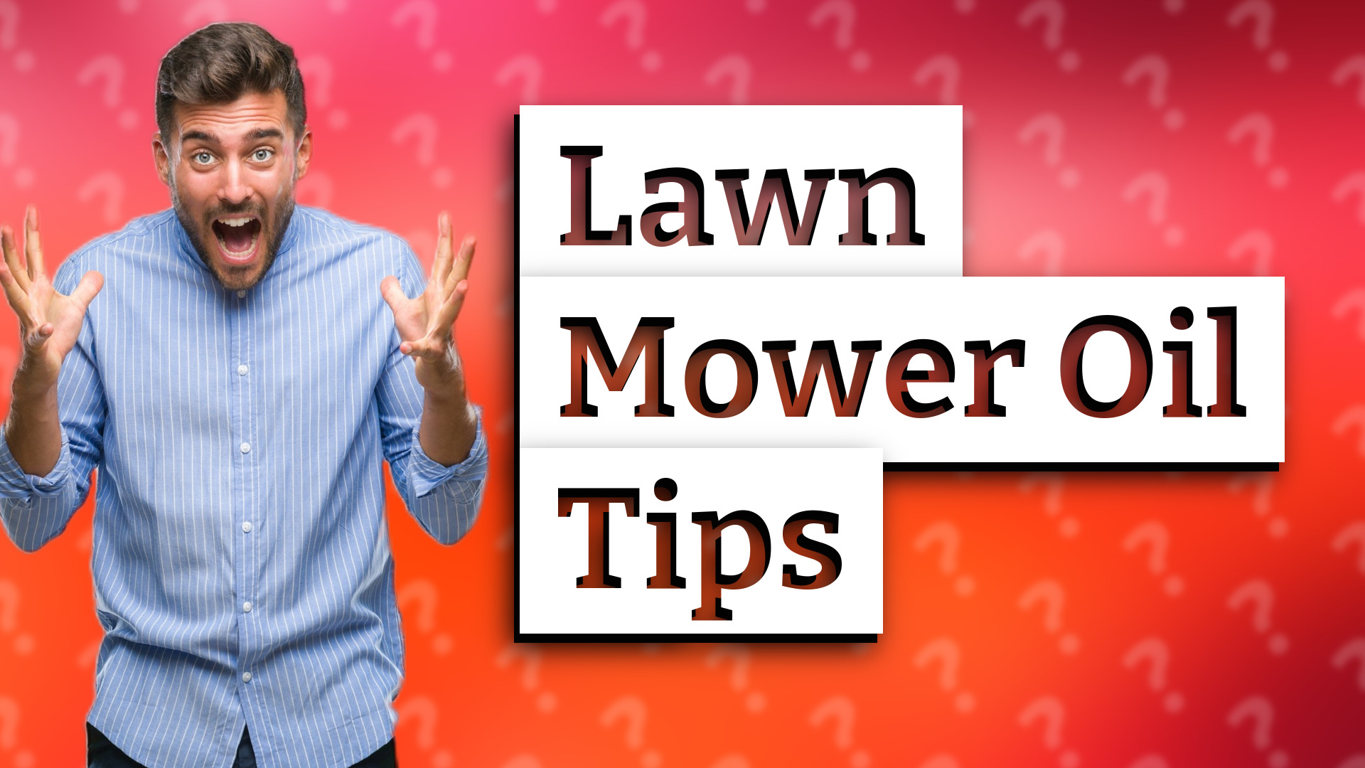 Lawn Mower Oil Tips