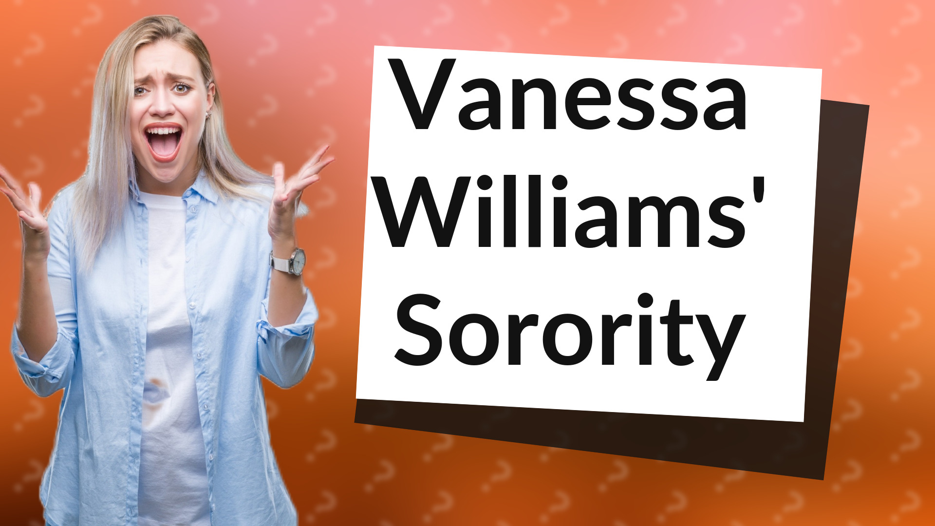 Vanessa Williams' Sorority
