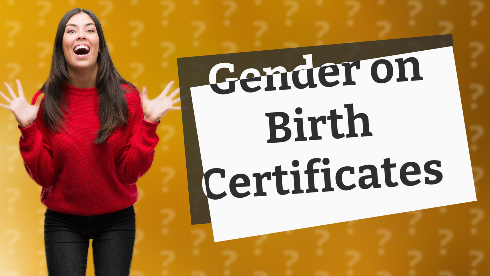 Gender on Birth Certificates