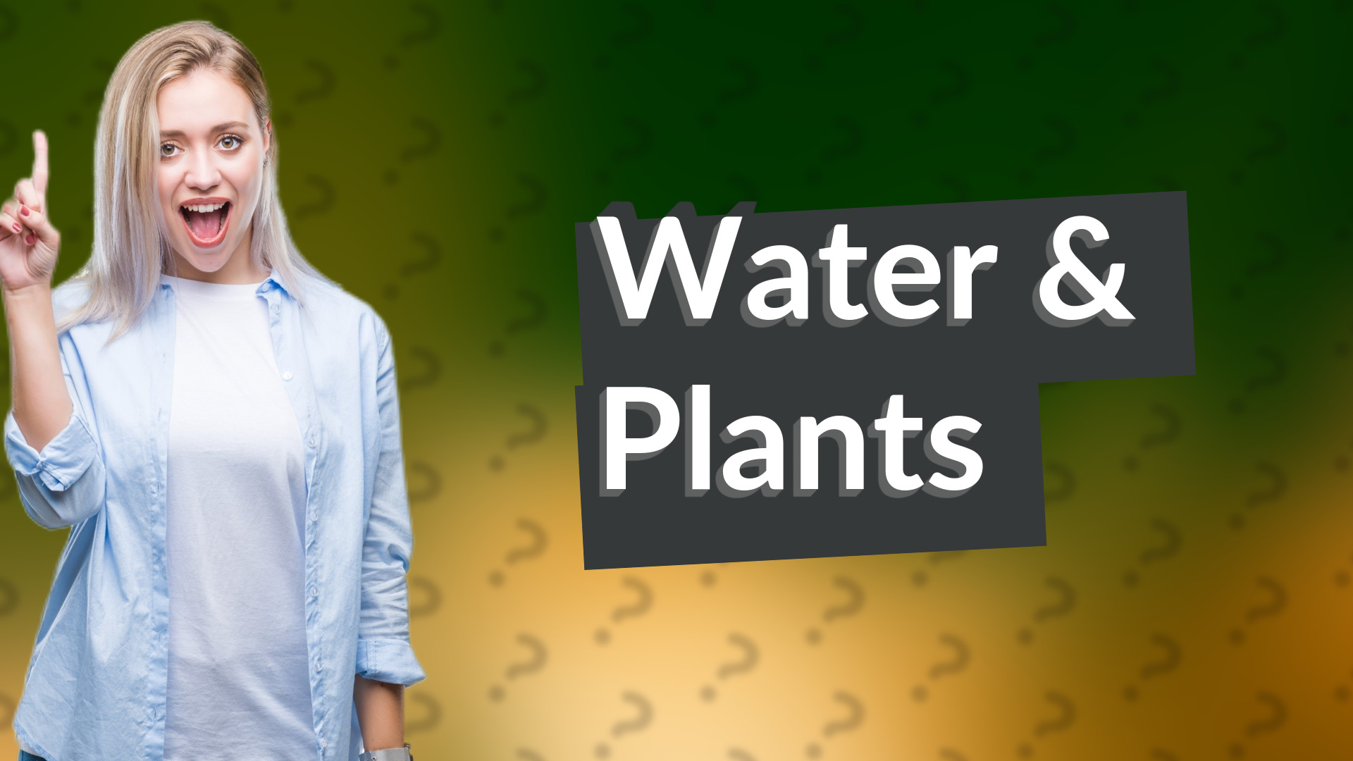 Water & Plants