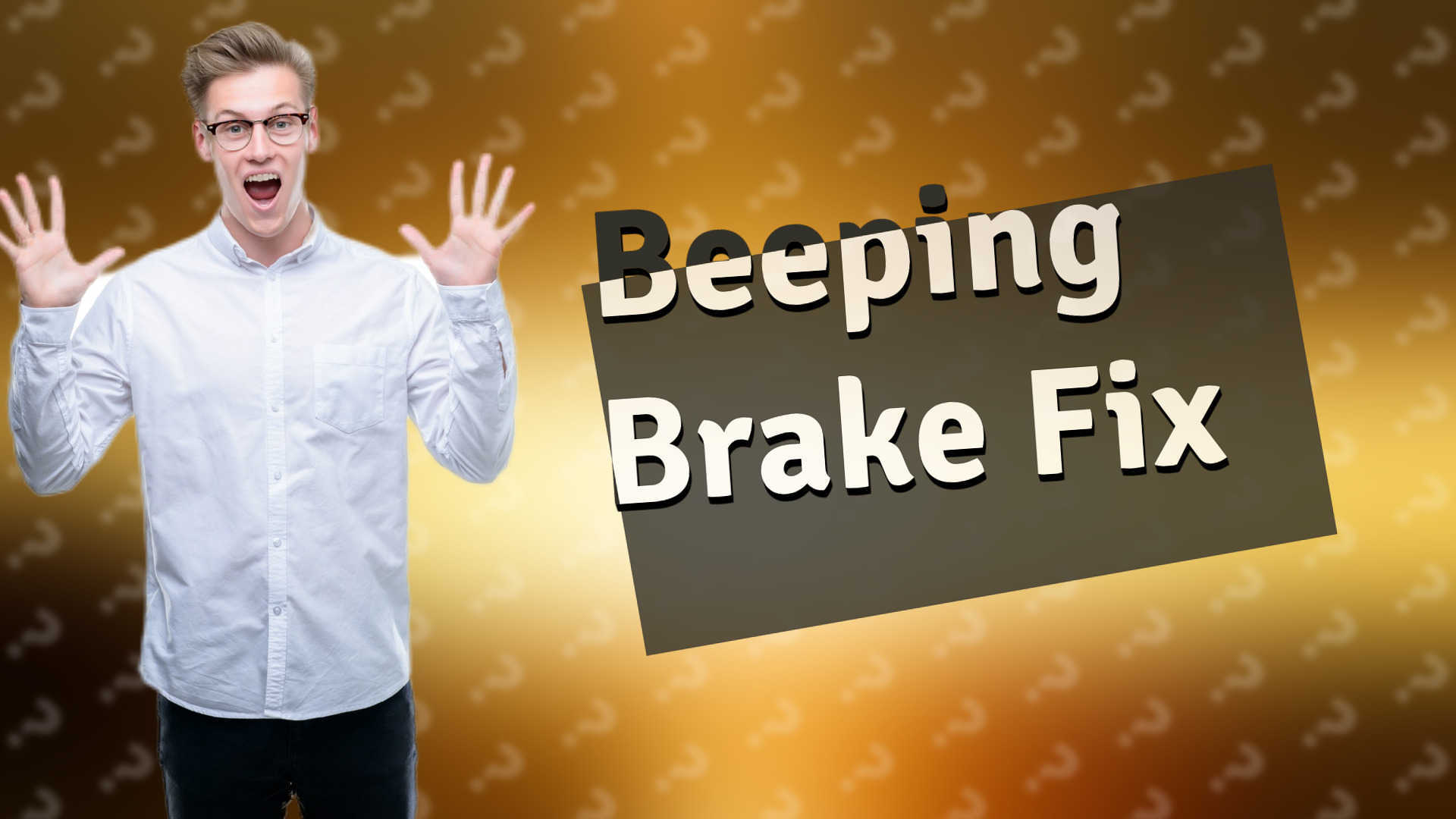 Beeping Brake Fix