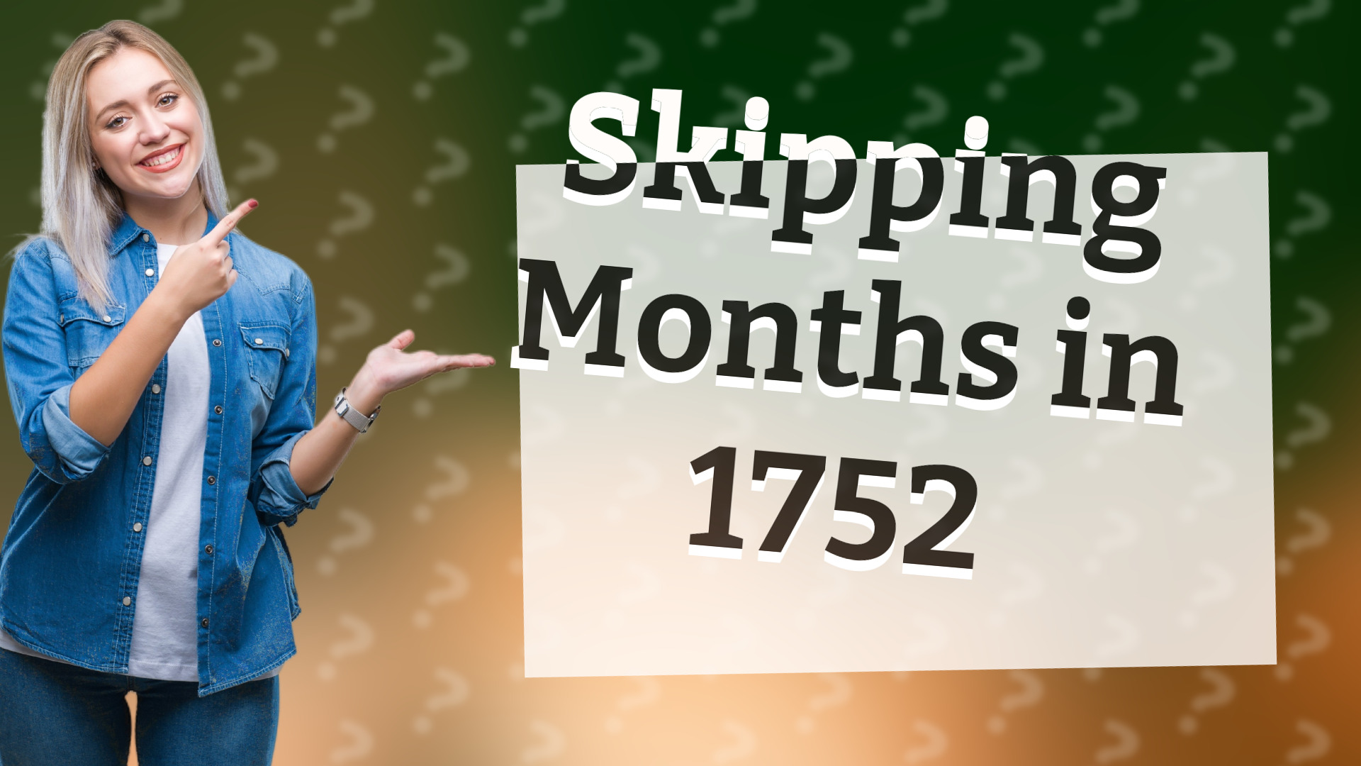 Skipping Months in 1752