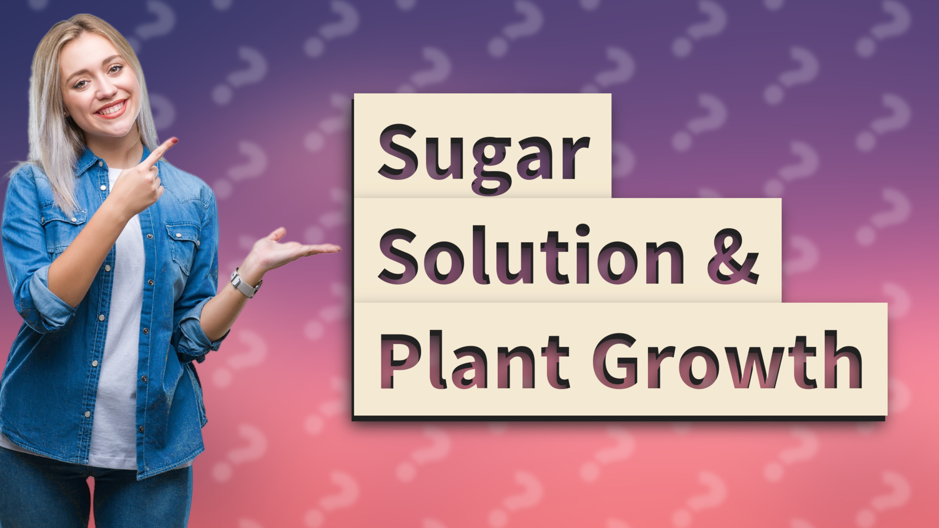 Sugar Solution & Plant Growth