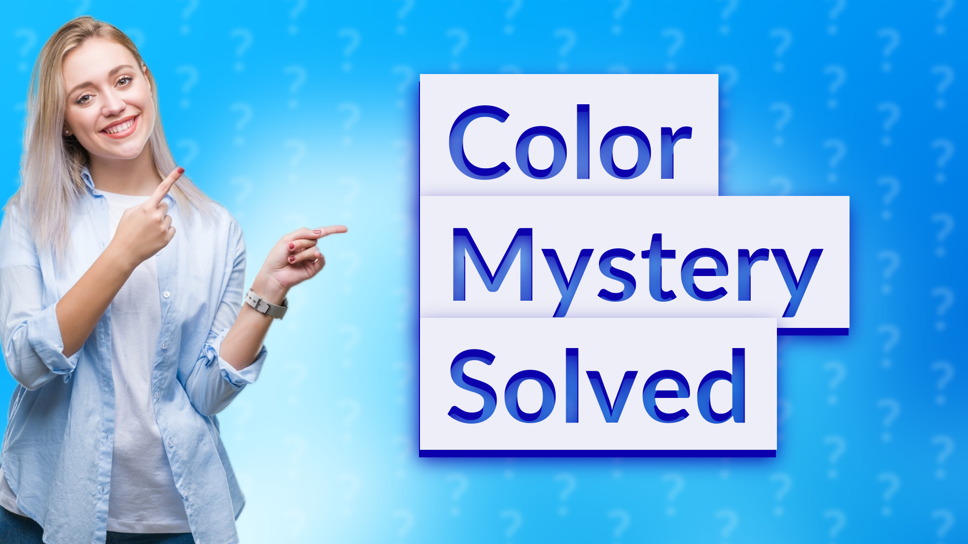 Color Mystery Solved